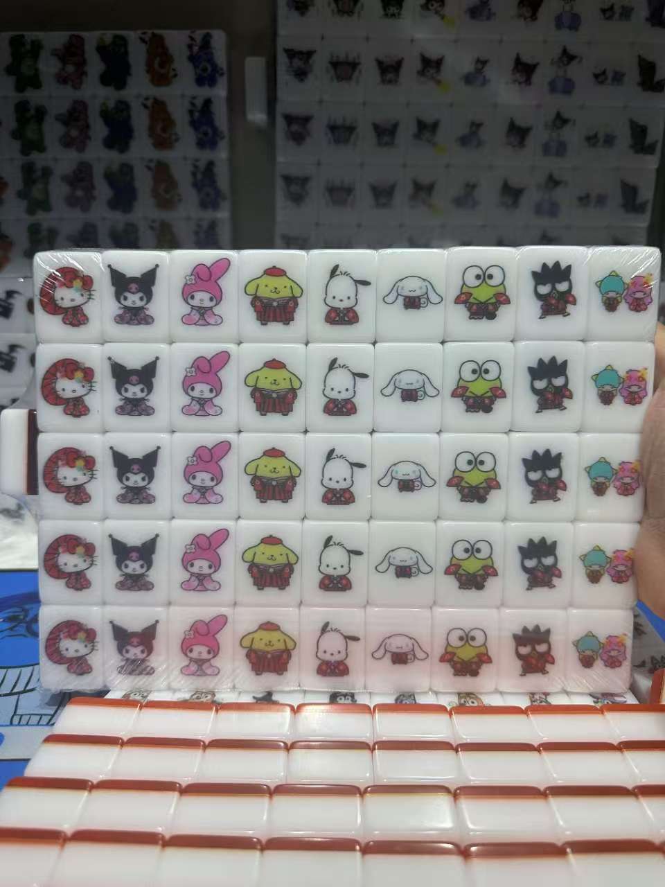 Push Tile Game Deluxe 2 Player Set（ Sanrio 2025 New Year Edition）91 Tiles