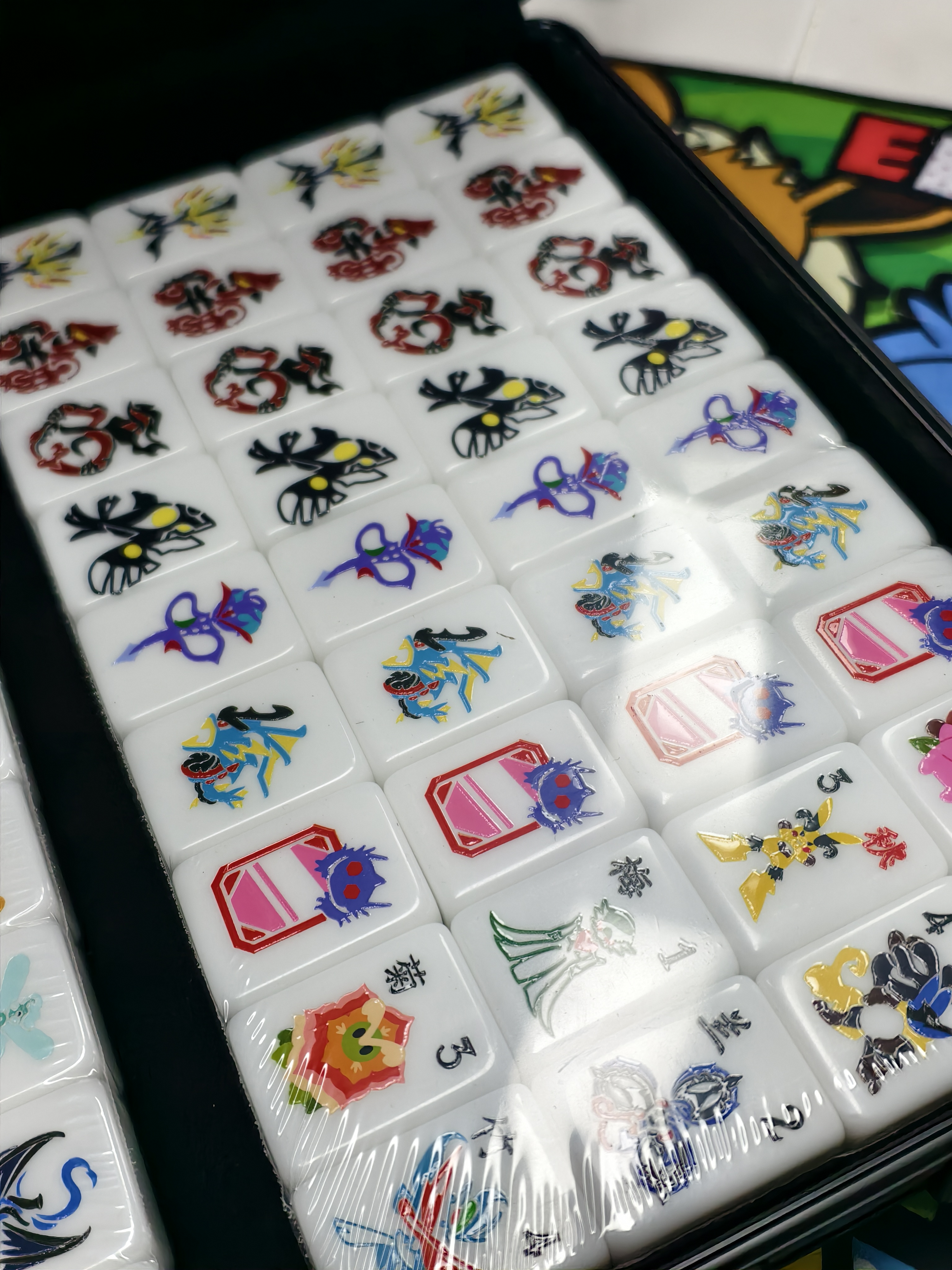 Monsters Mahjong Tile Set 2.0 - Mega Evolution Edtion( 144 pcs ) 