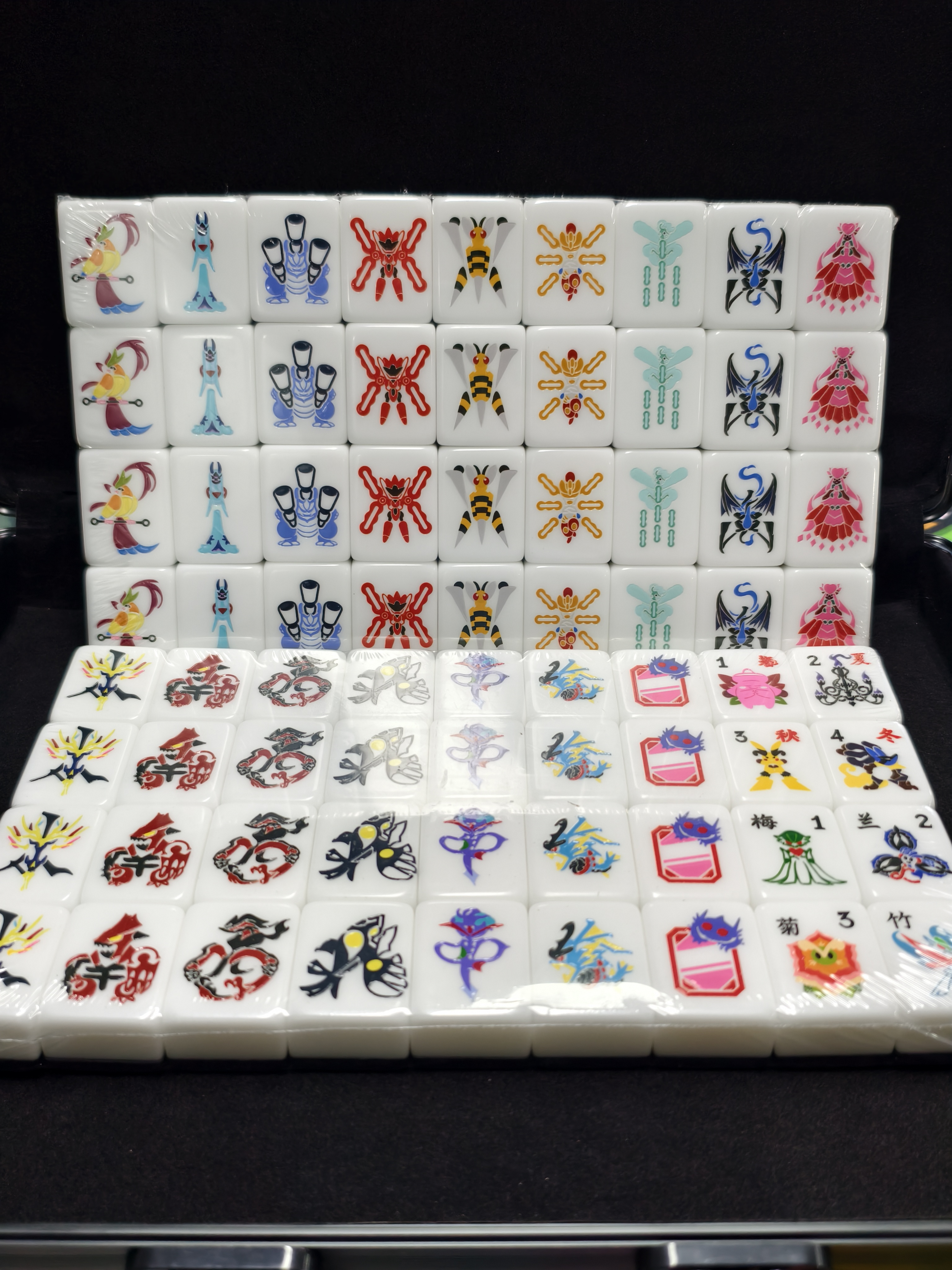 Monsters Mahjong Tile Set 2.0 - Mega Evolution Edtion( 144 pcs ) 