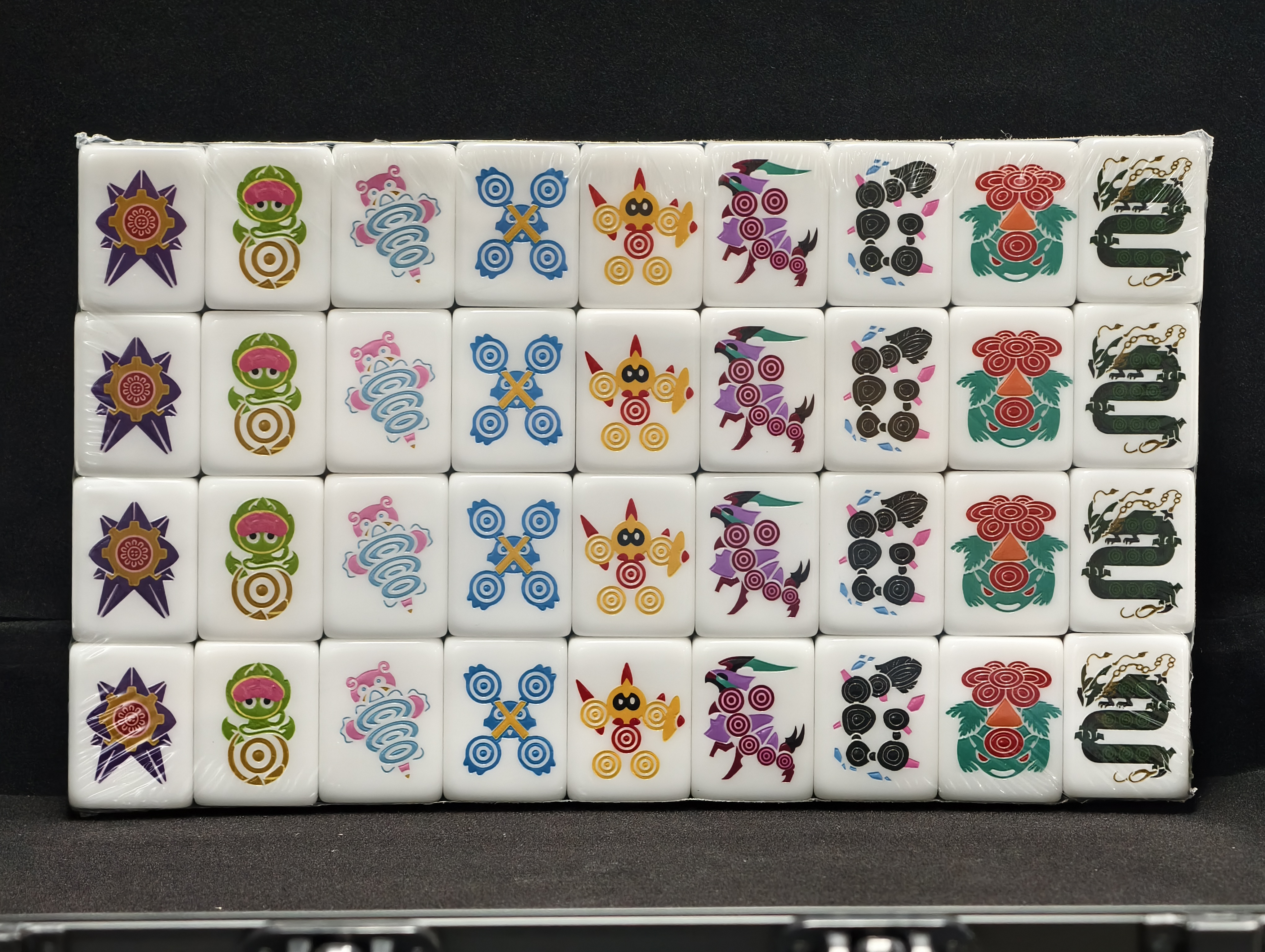 Monsters Mahjong Tile Set 2.0 - Mega Evolution Edtion( 144 pcs ) 