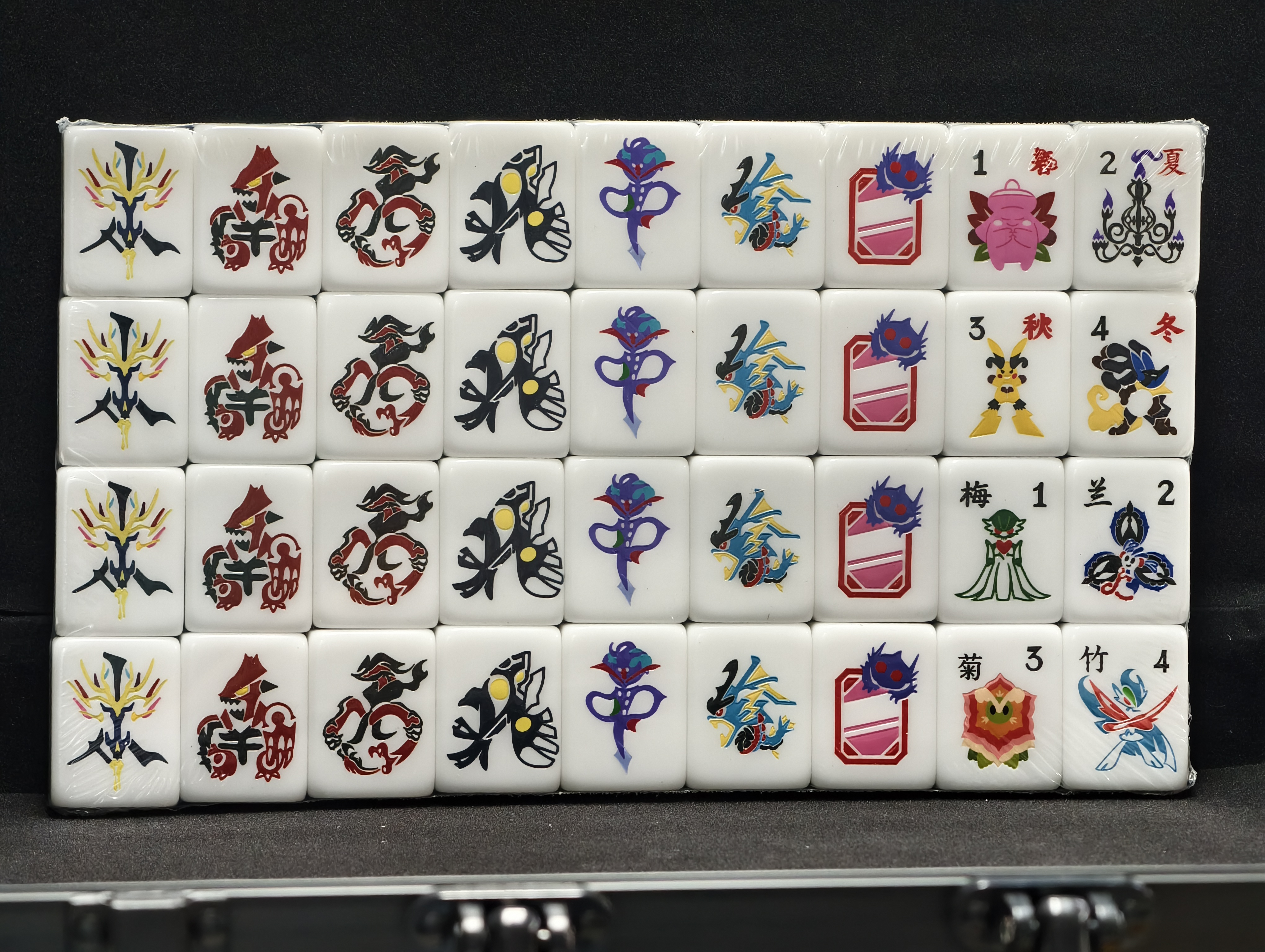 Monsters Mahjong Tile Set 2.0 - Mega Evolution Edtion( 144 pcs ) 
