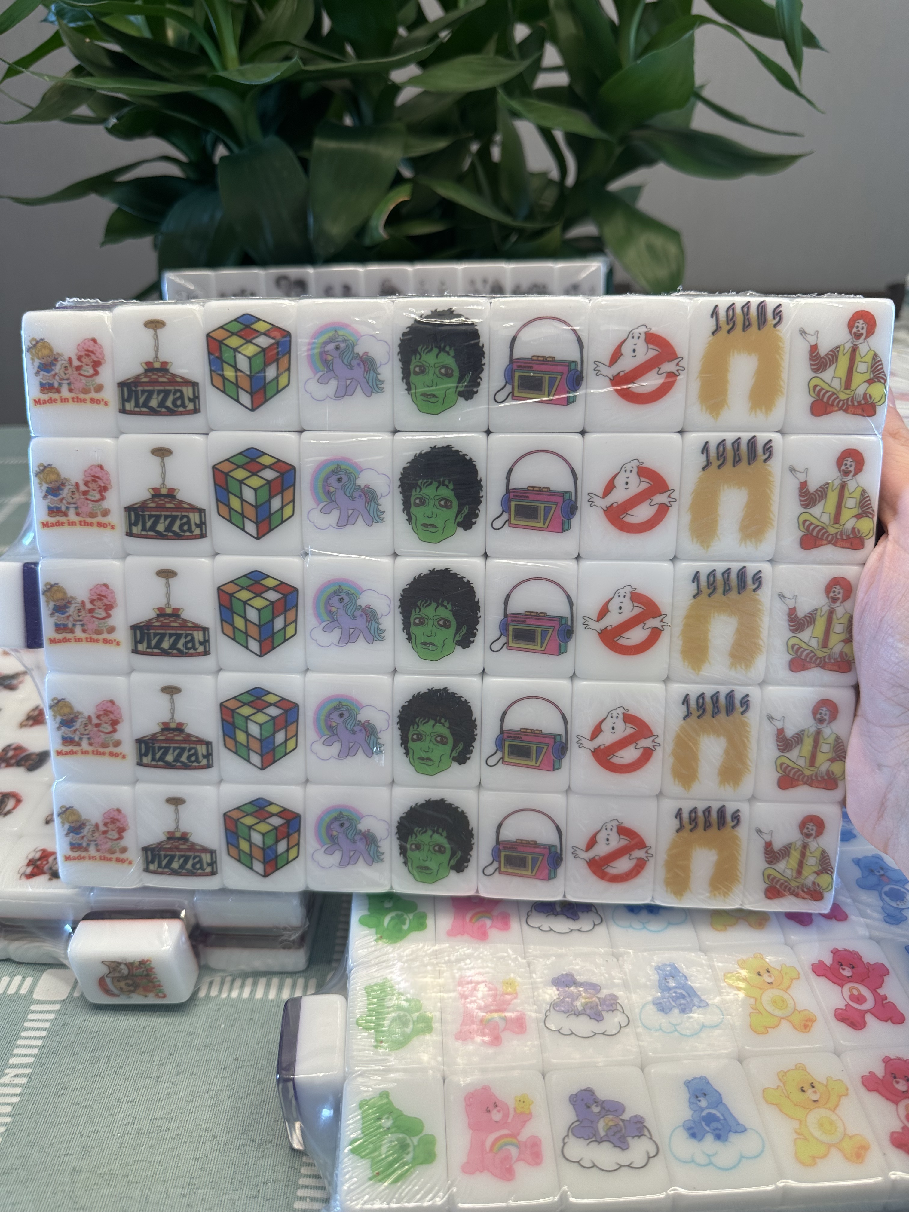 Push Tile Game Deluxe 2 Player Set（ The 80s VS 90s ）91 Tiles