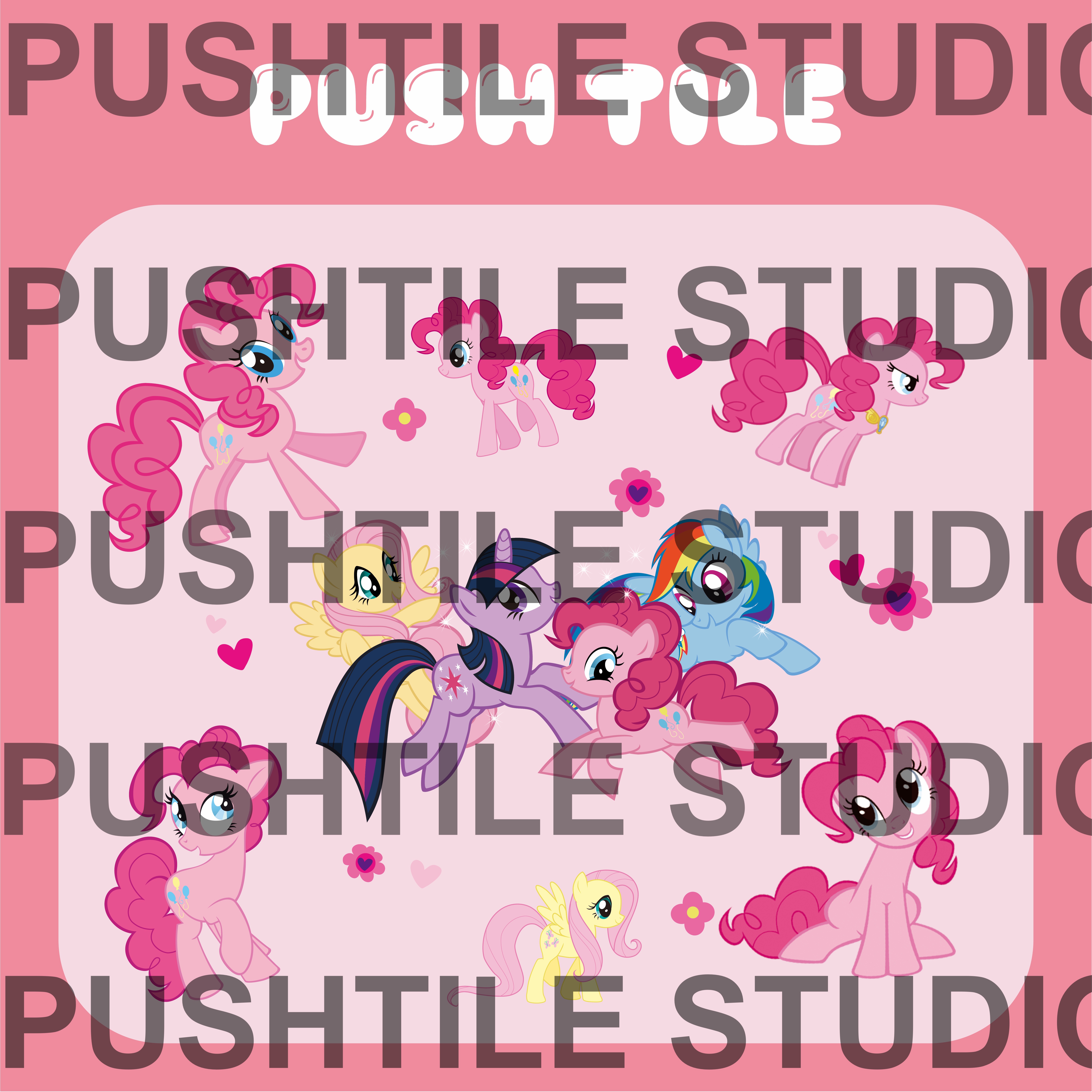 Per-release PushTile Premium Tile Rug 19.7*19.7inches