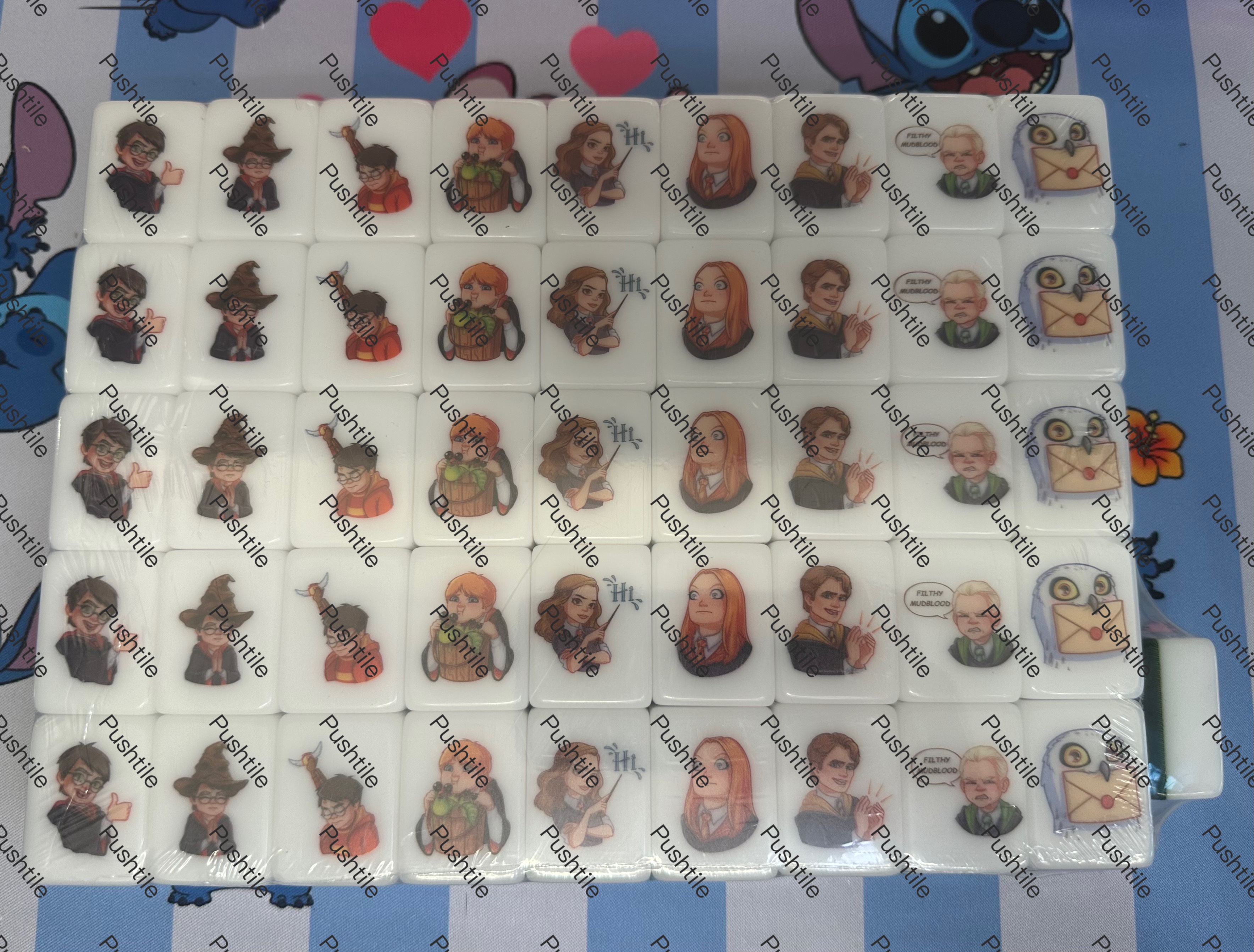  Push Tile Game Deluxe 2 Player Set（ New Harry Potter ）91 Tiles