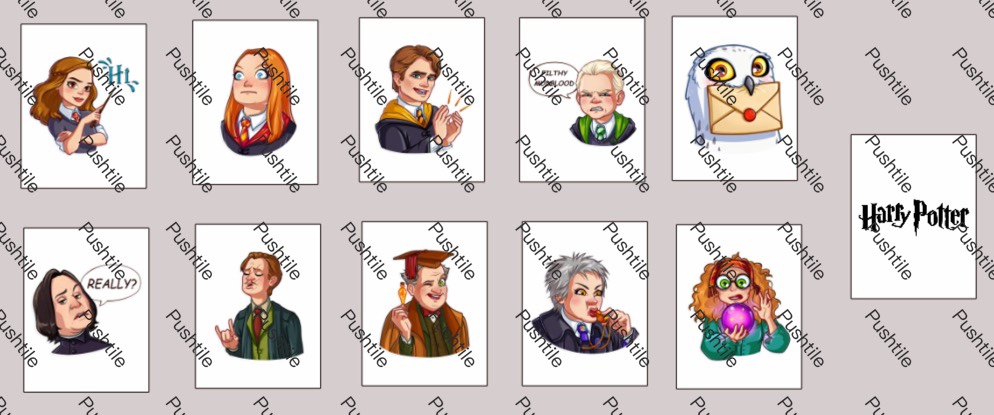  Push Tile Game Deluxe 2 Player Set（ New Harry Potter ）91 Tiles