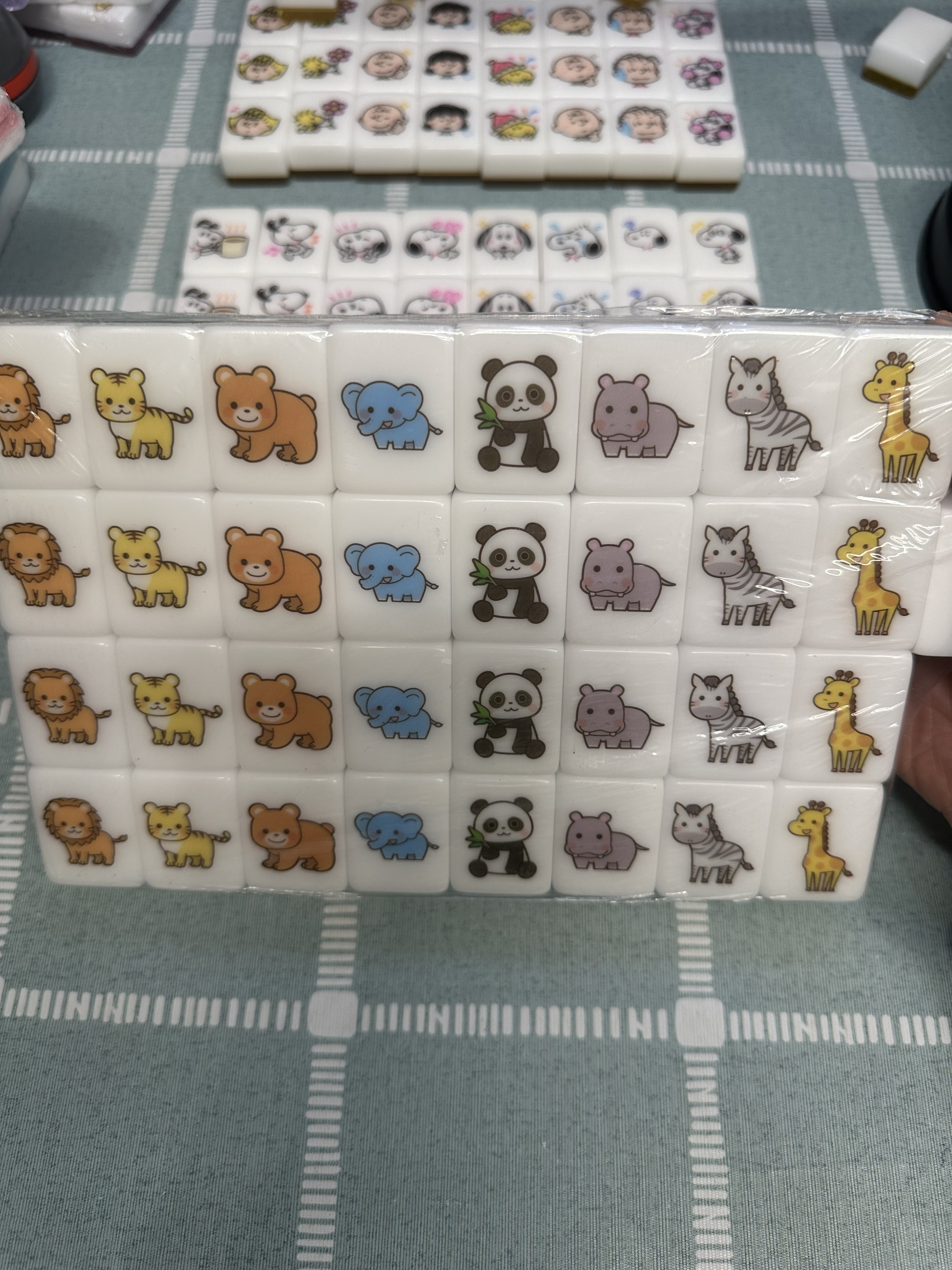 Push Tile Game 2 Player Set ( Domestic Animals VS Wild Animals )  