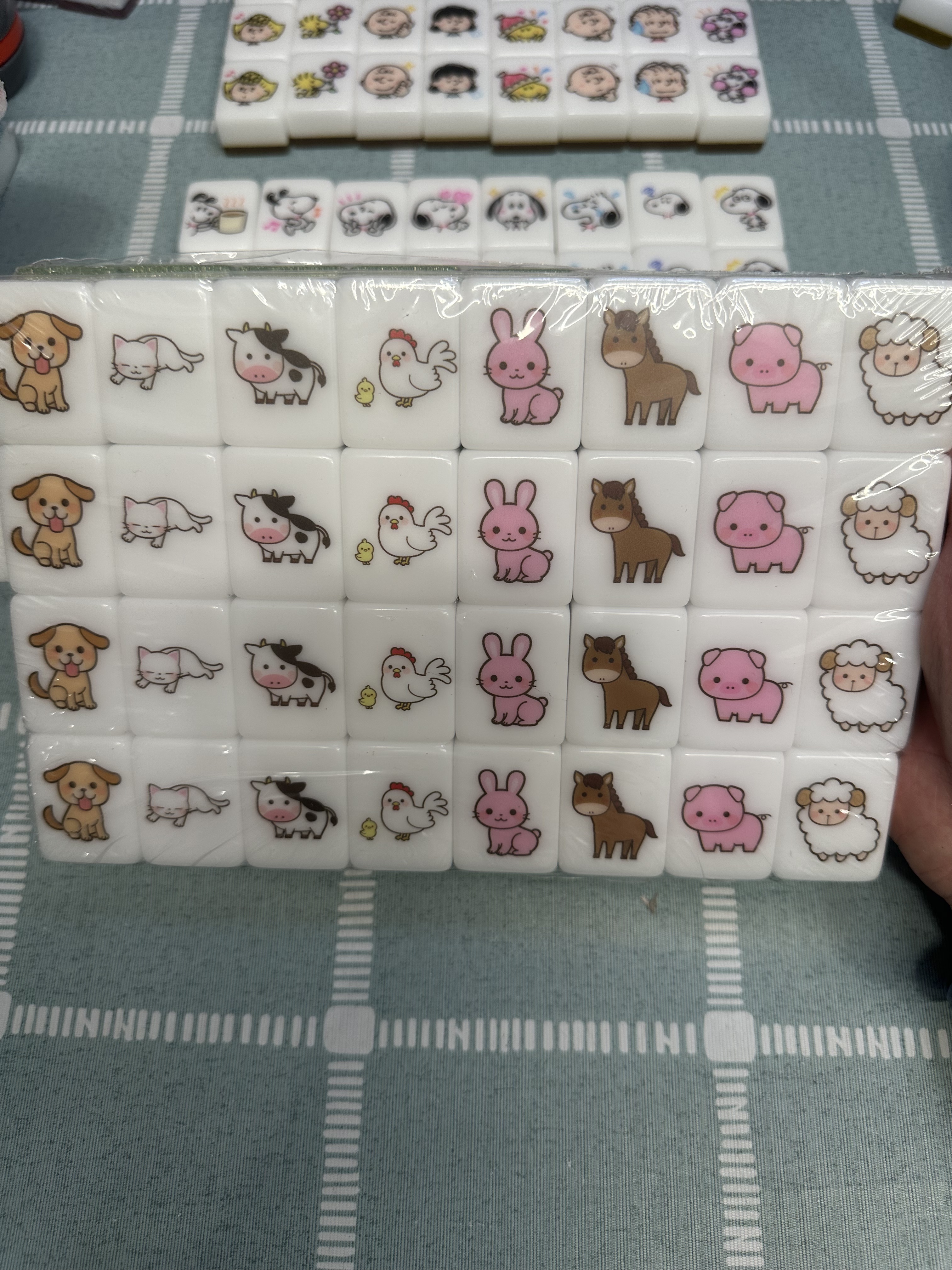 Push Tile Game 2 Player Set ( Domestic Animals VS Wild Animals )  