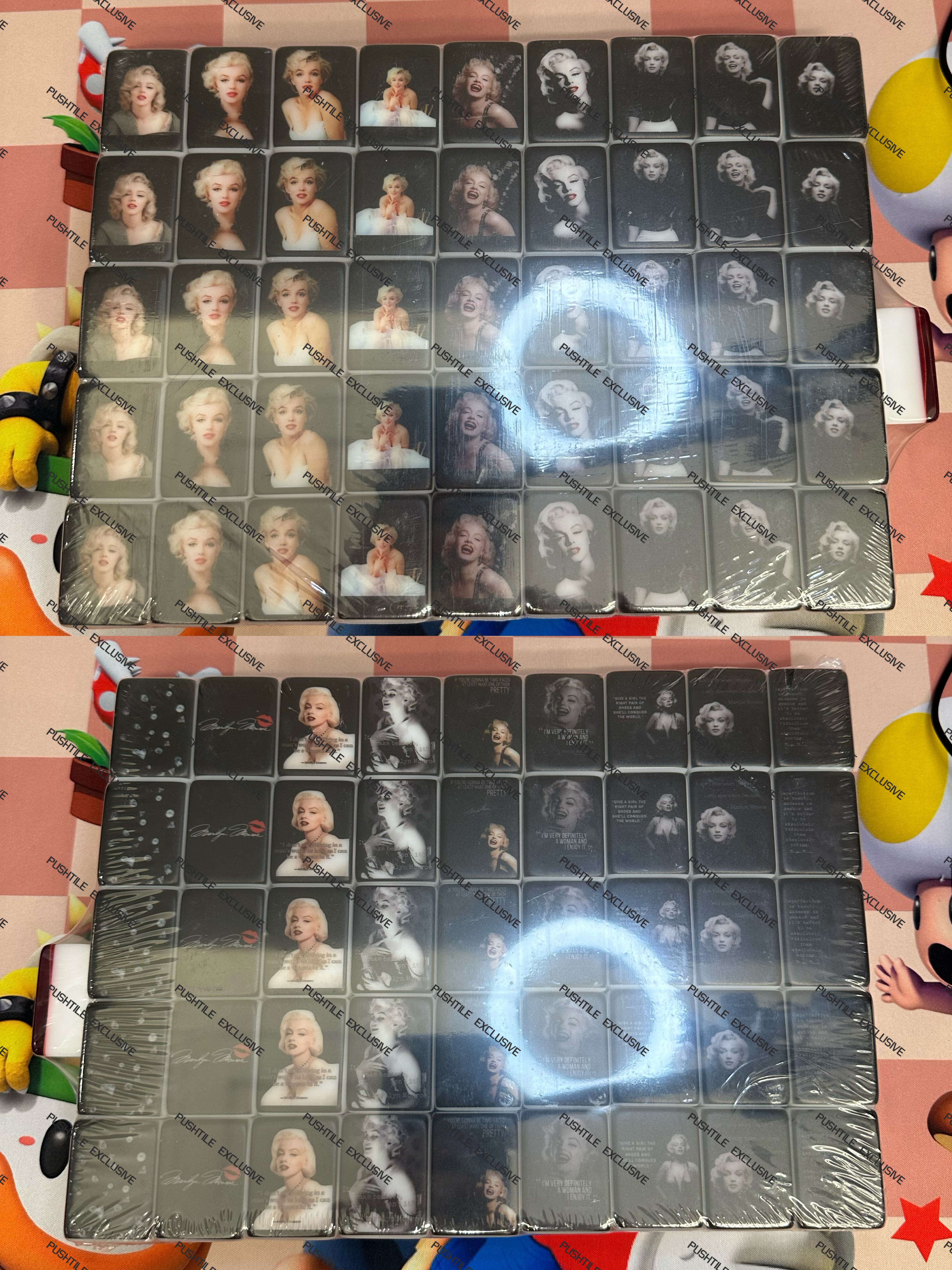 Push Tile Game Deluxe 2 Player Set（ Marylin Monroe ）91 Tiles