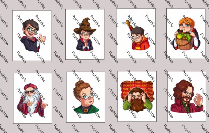  Push Tile Game Deluxe 2 Player Set（ New Harry Potter ）91 Tiles