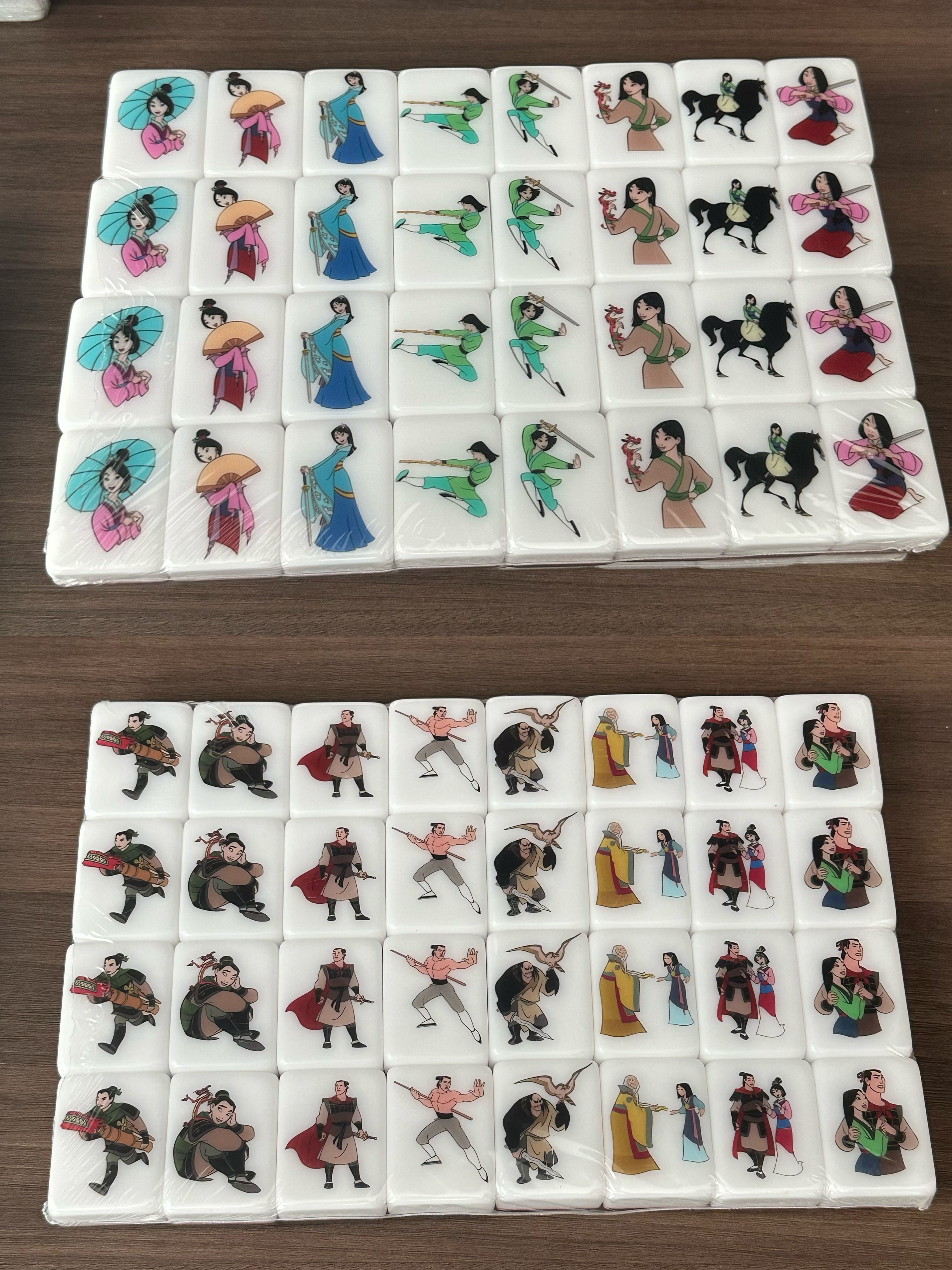 Push Tile Game 2 Player Set（ Mulan  ）65 Tiles