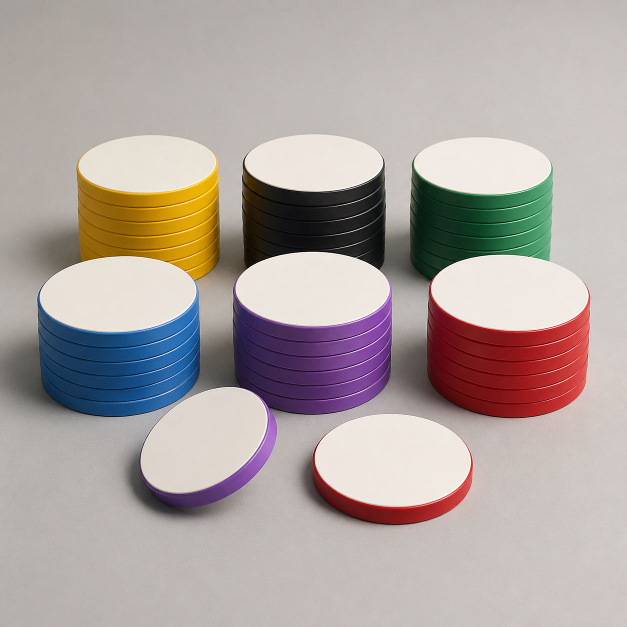 Custom 40mm Ceramic Poker Chip - Personalized Denomination & Color