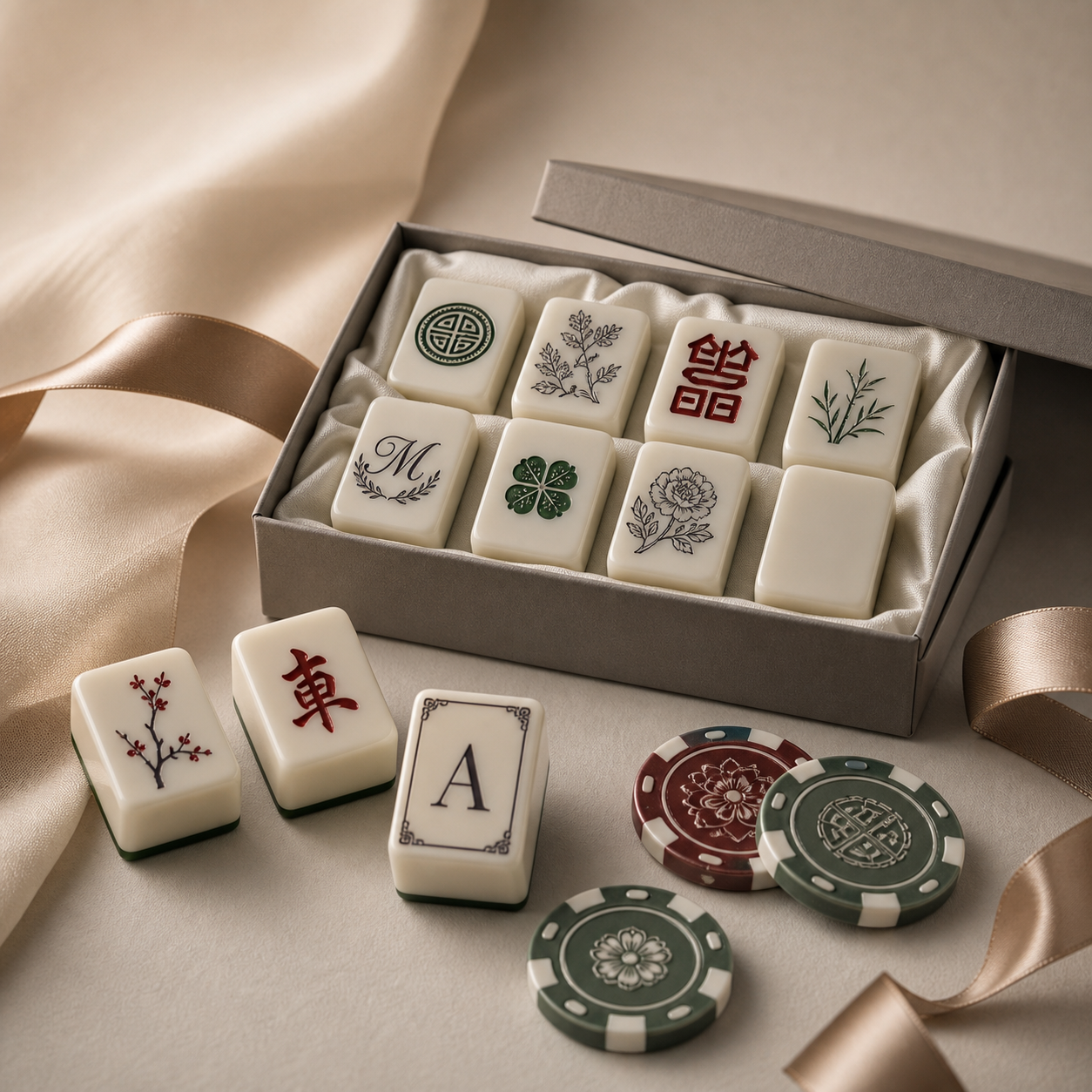 Custom 38mm acyrlic Mahjong Tile Order - Personalized SVG Design