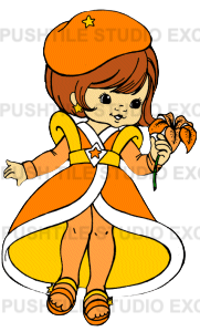 Push Tile Game 2 Player Set ( Rainbow Brite 1980s - Colour Kids & Sprite ) 65 Tiles