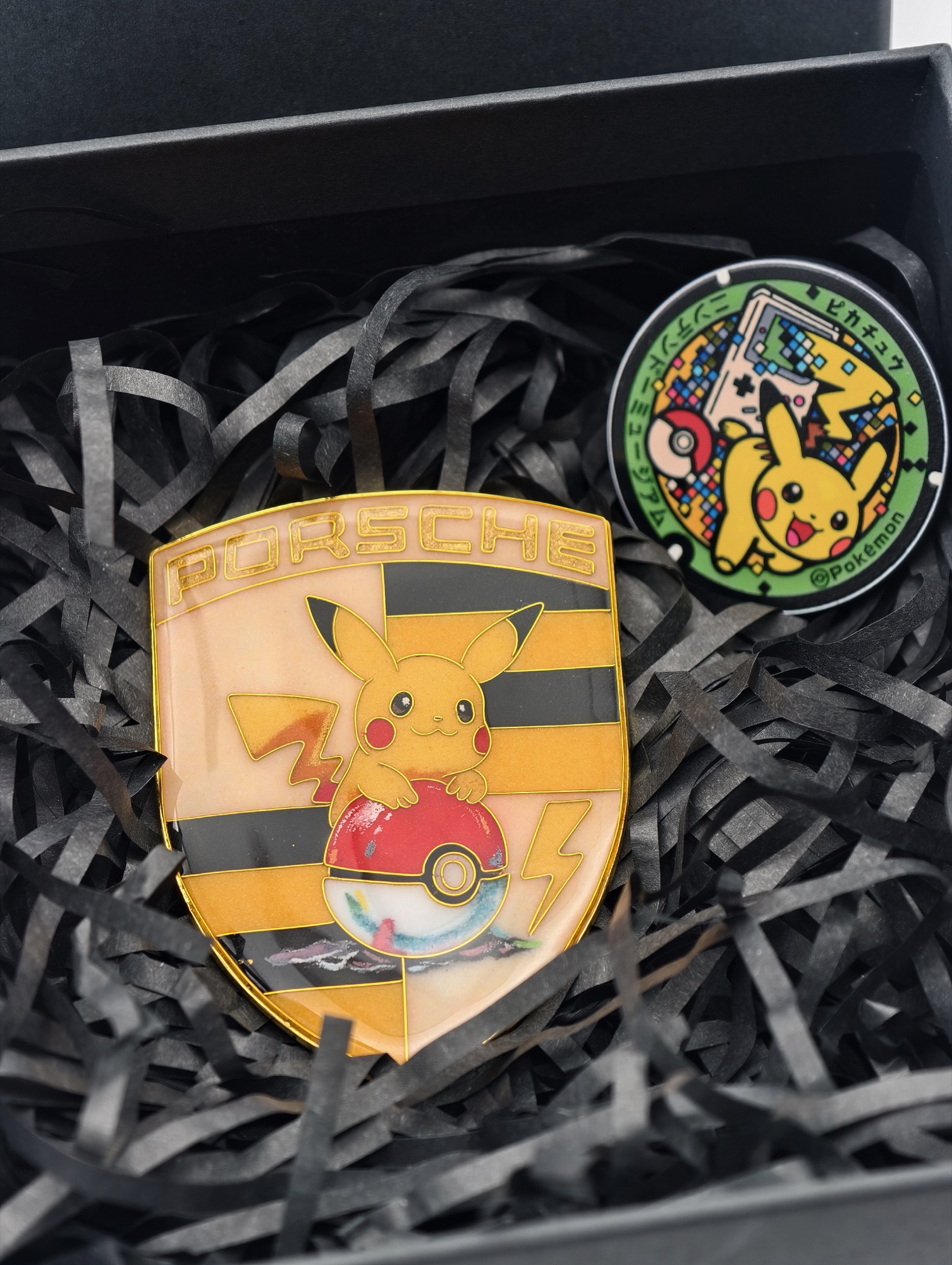 Handmade Pikachu car emblem