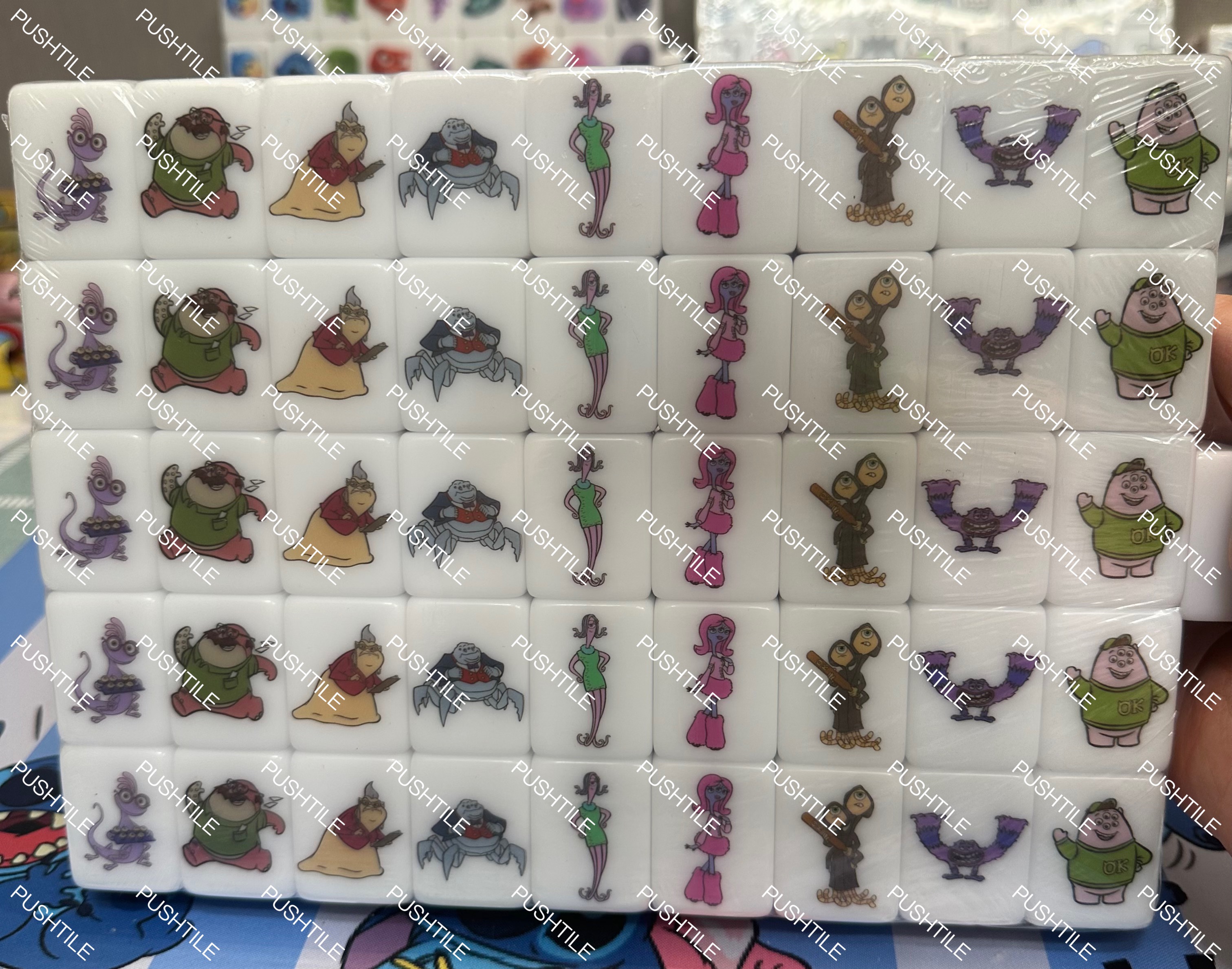 Pre-order Push Tile Game Deluxe 2 Player Set（ Monster Inc ）91 Tiles