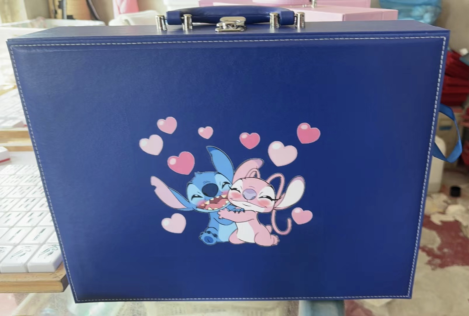 Premium PU Leather Tile Carrying Case ( With/without traditional mahjong ! )