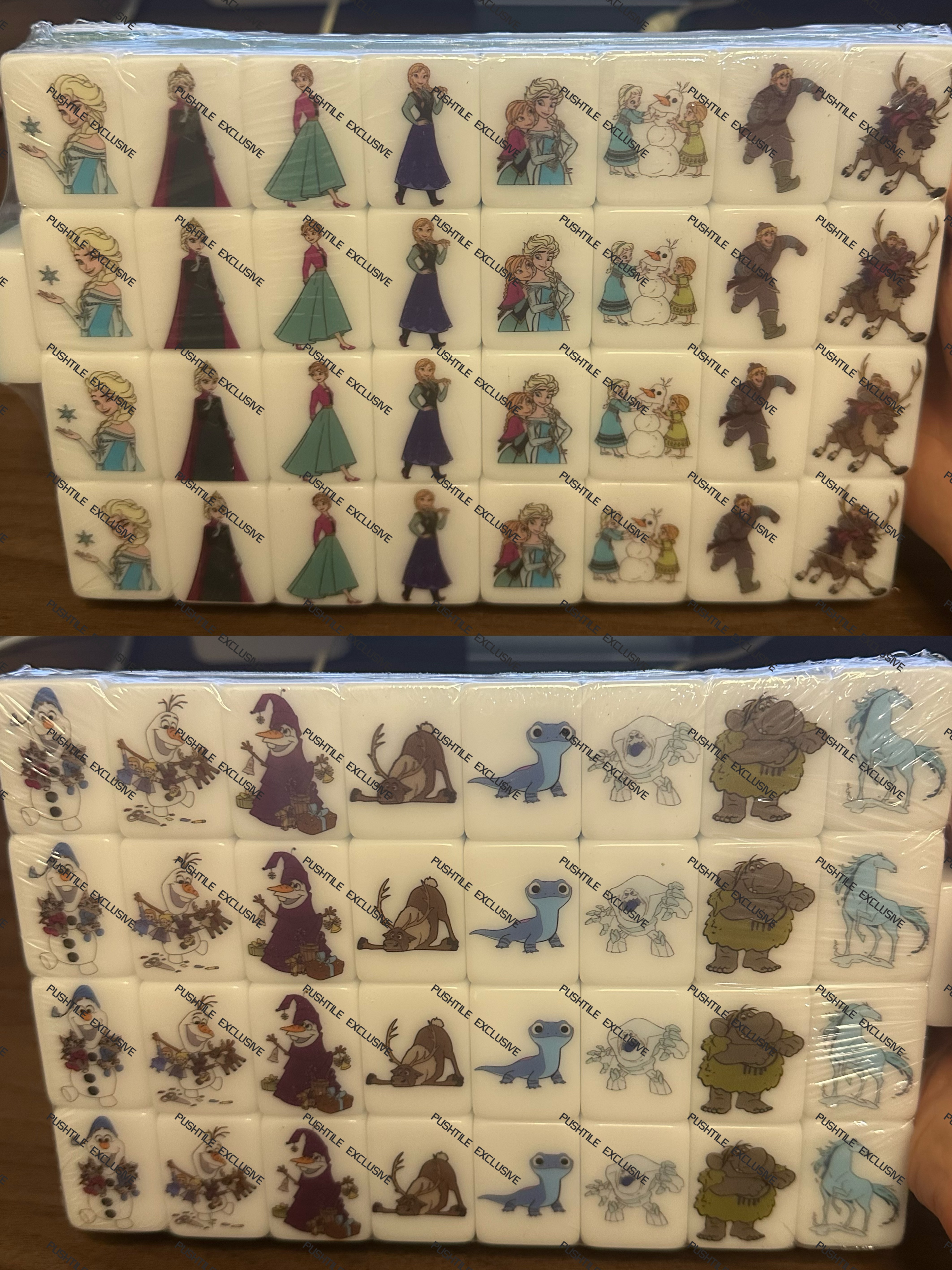 Push Tile Game 2 Player Set（ Frozen ）65 Tiles