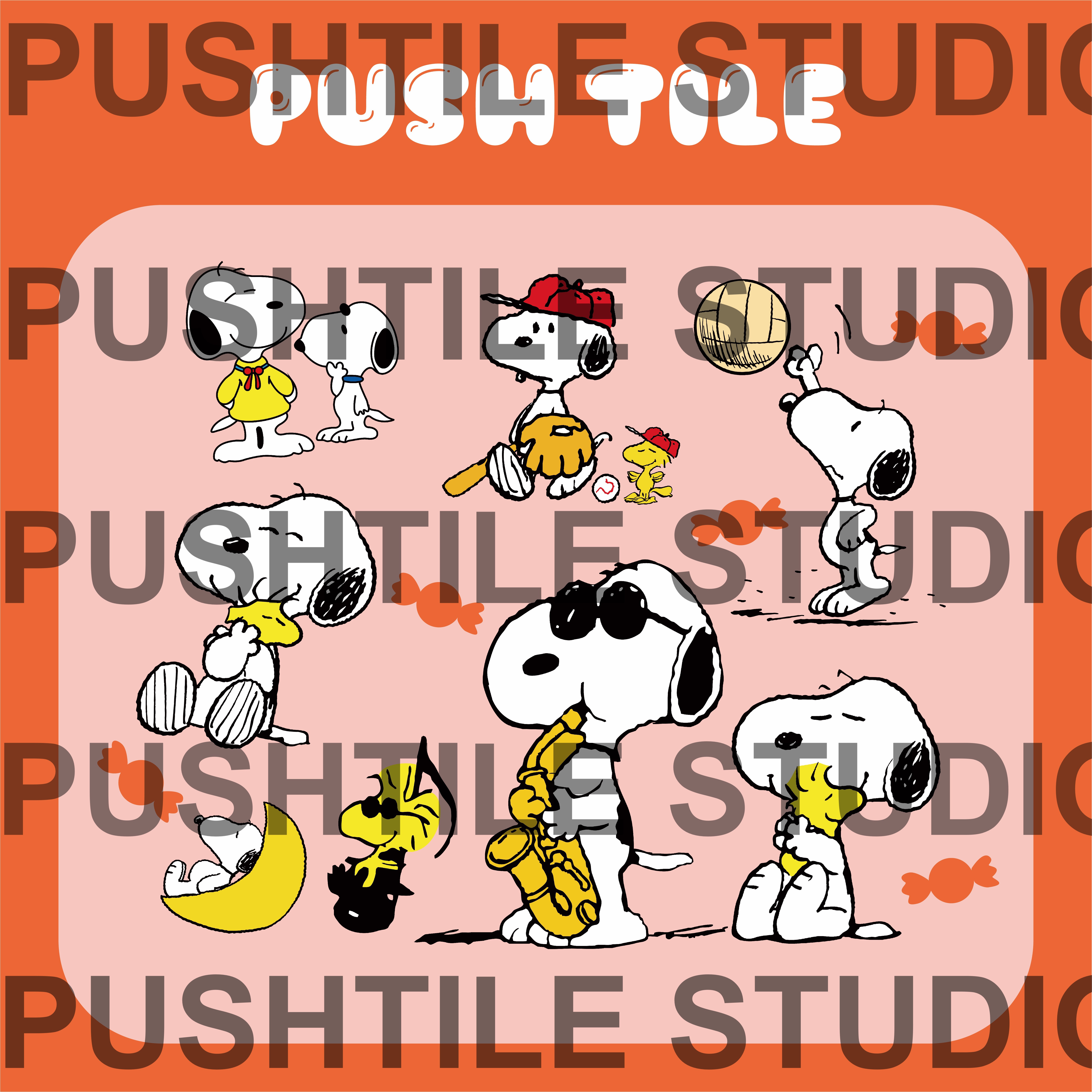 Per-release PushTile Premium Tile Rug 19.7*19.7inches