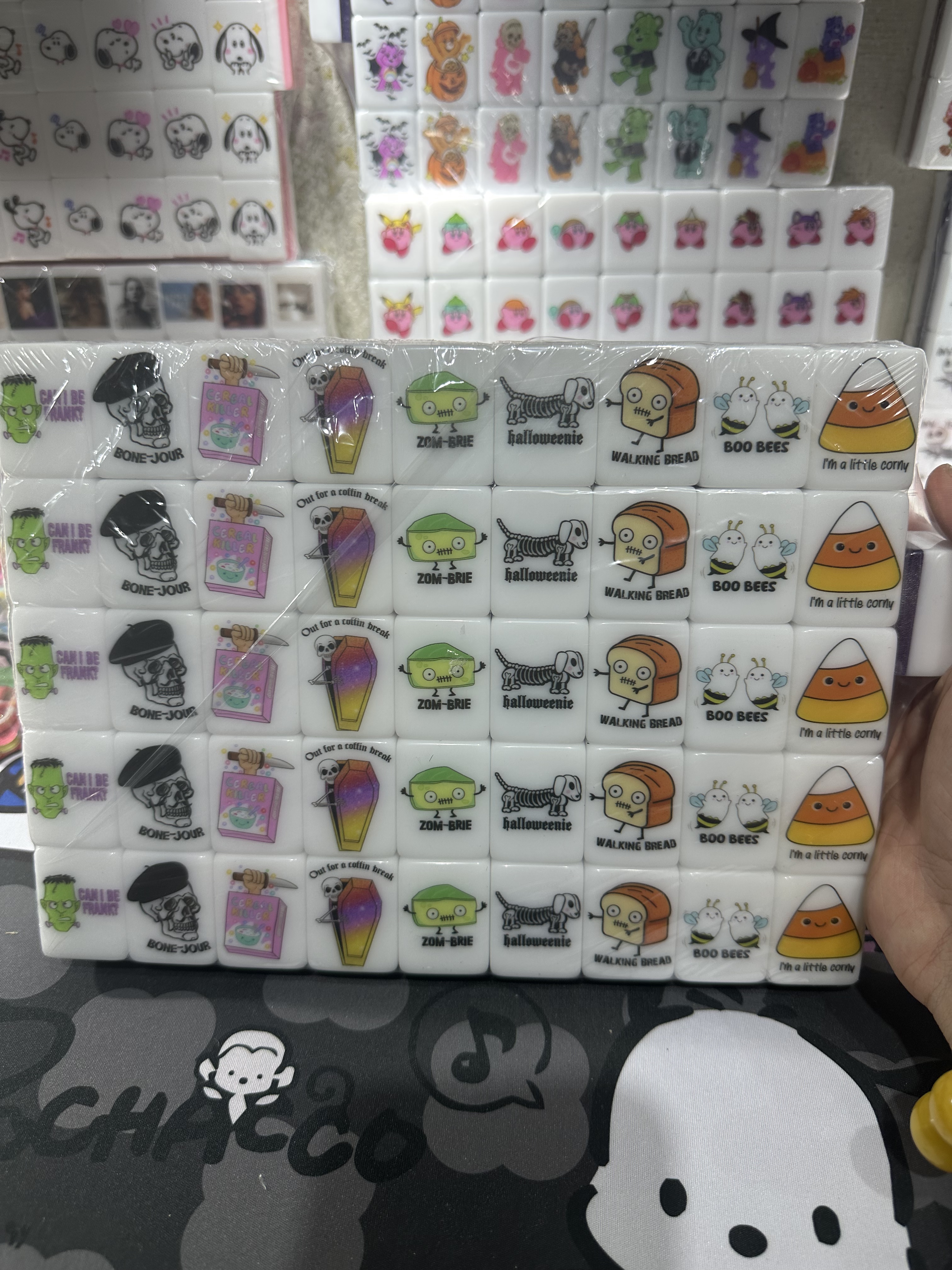 Push Tile Game Deluxe 2 Player Set（ Halloween Sarcasm VS Pun ）91 Tiles