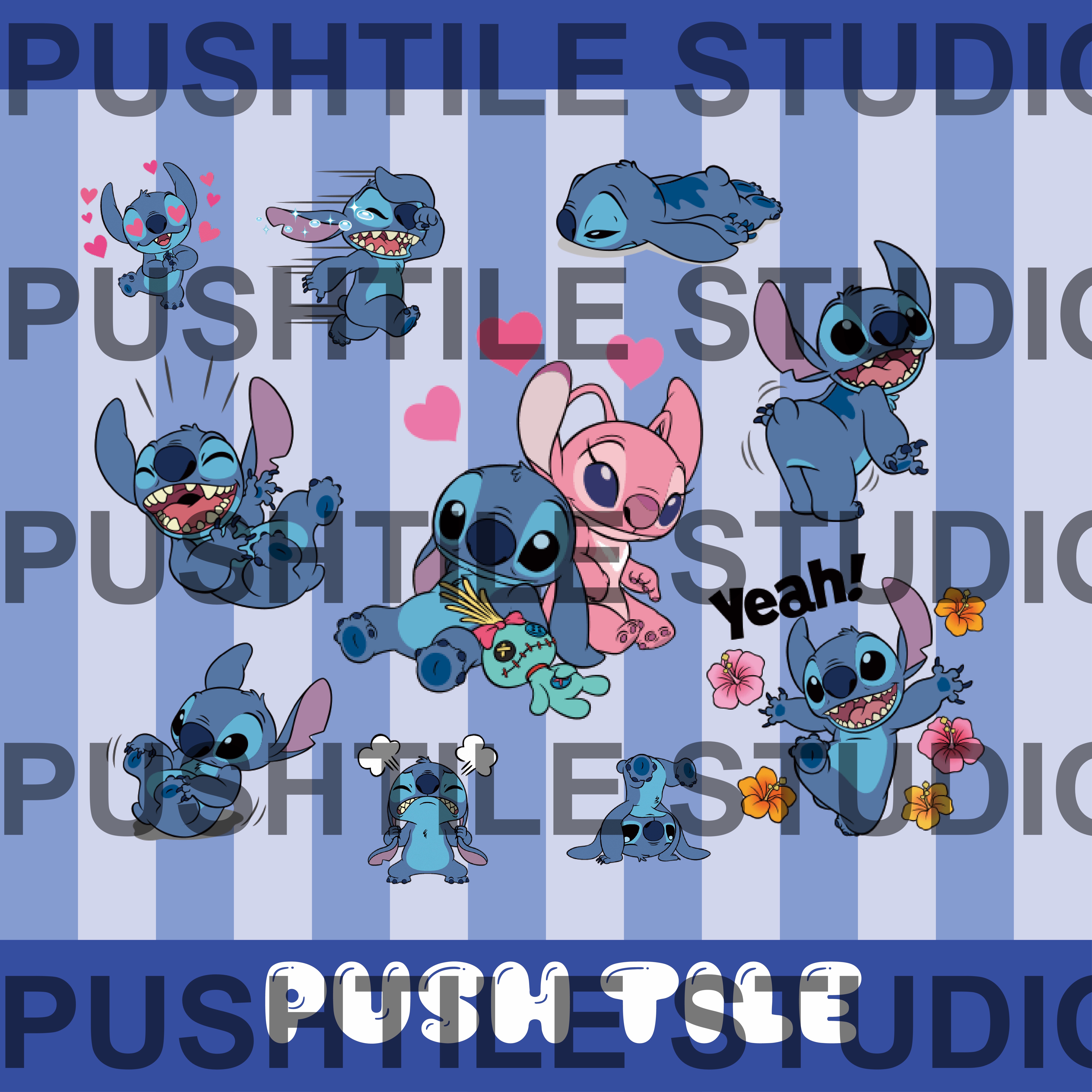 Per-release PushTile Premium Tile Rug 19.7*19.7inches