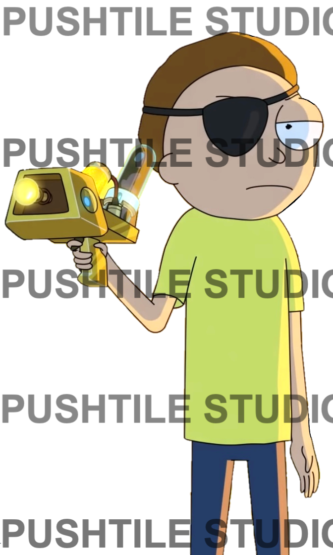 Pre-Release Push Tile Game 2 Player Set（ Rick and Morty ）65 Tiles