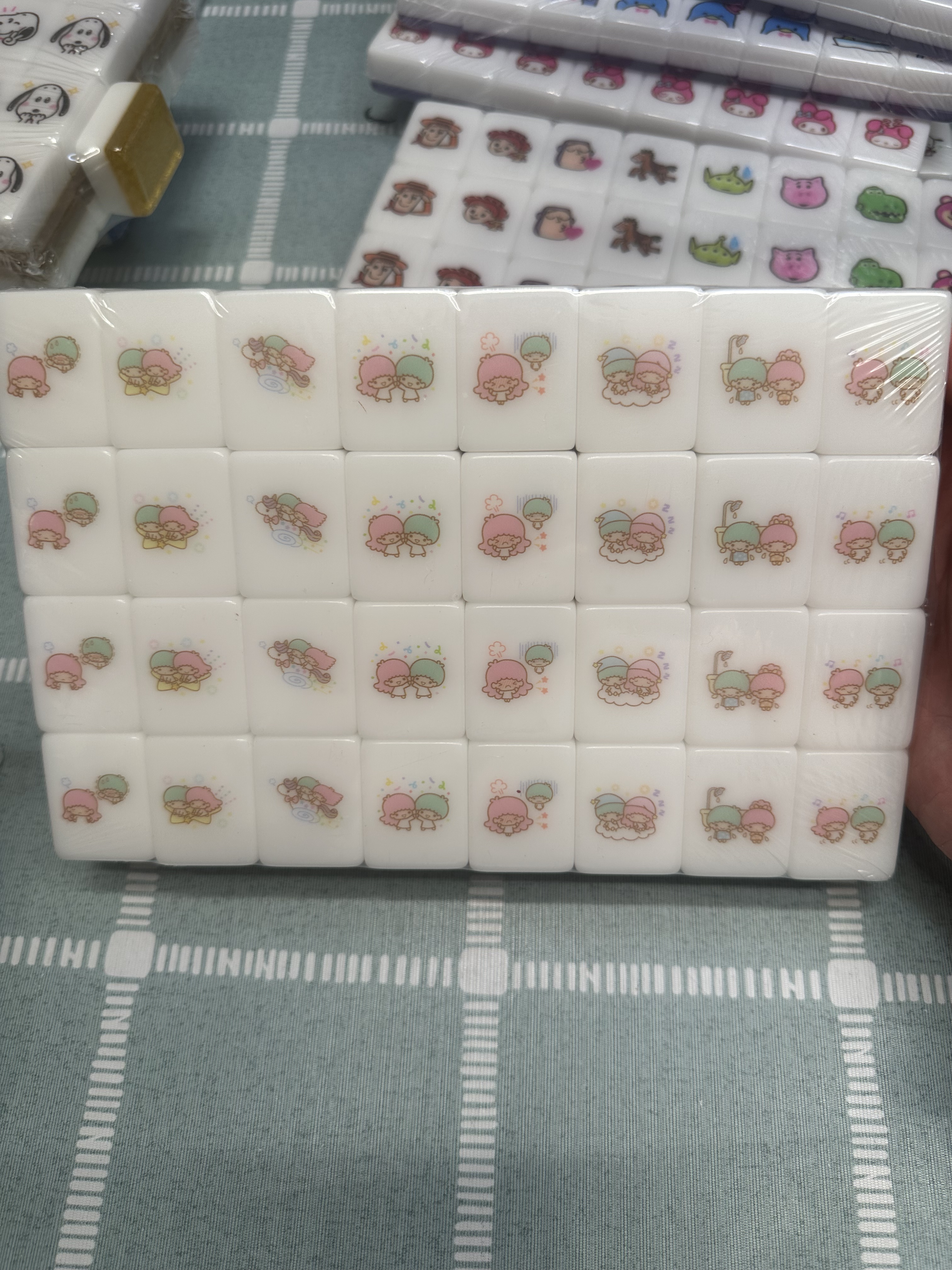  PushTile Mahjong Tile Game Light Purple 32 tiles ( Sanrio Battle Collection - Make your own combo! ) tiktok new viral trending rummy dominos