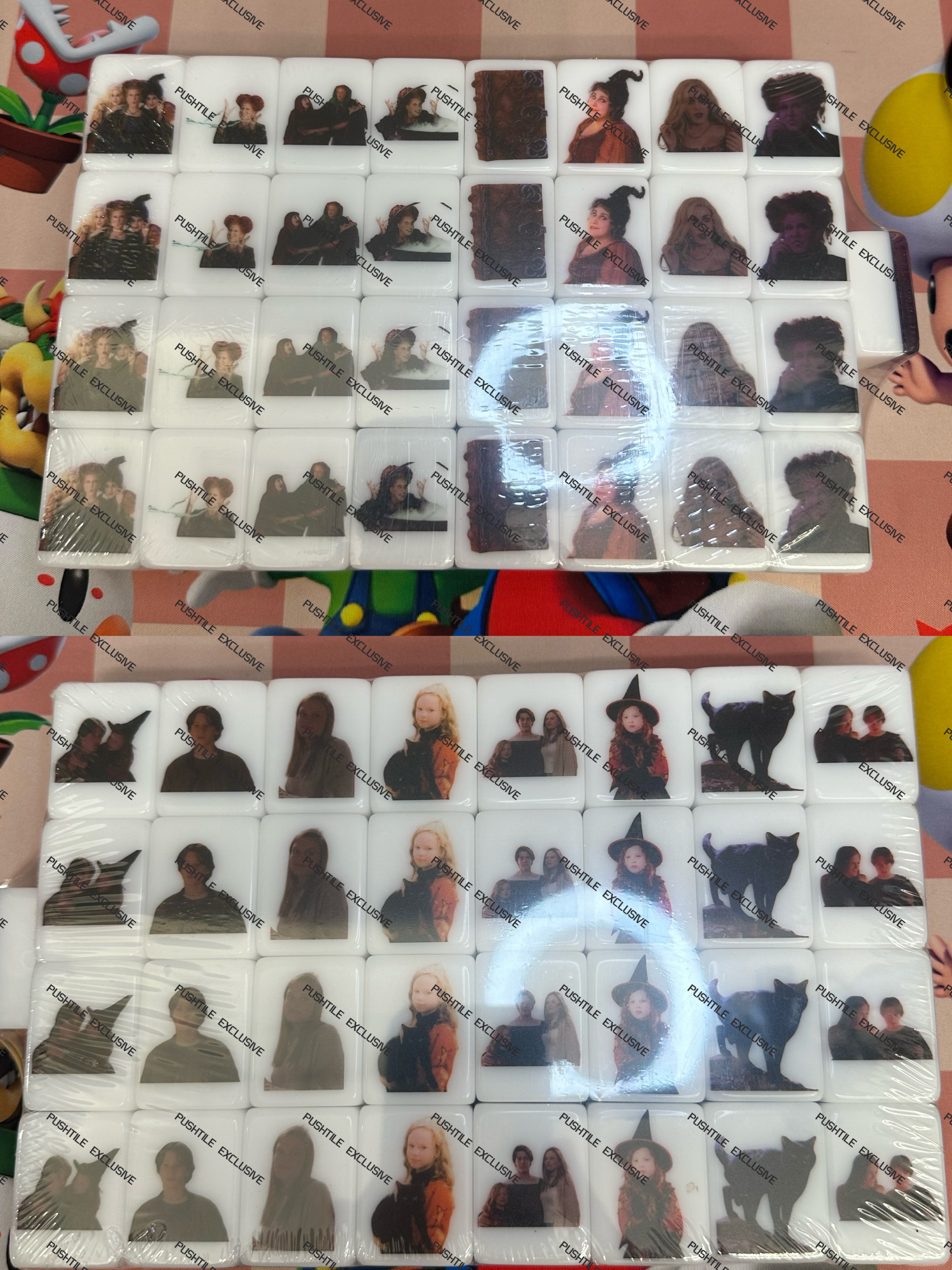 Push Tile Game 2 Player Set（ Hocus Pocus）65 Tiles