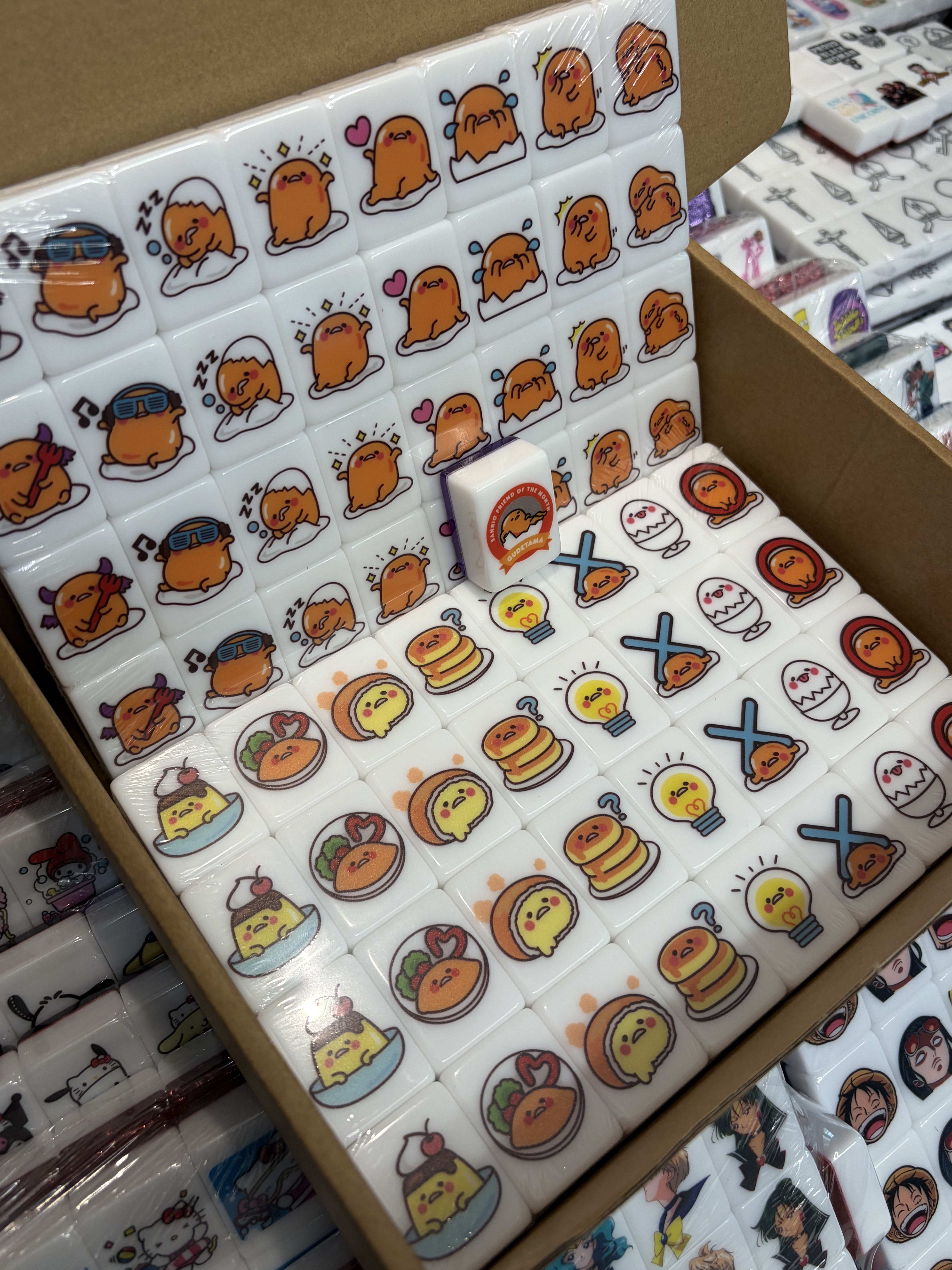 Push Tile Game  2 Player Set（ Gudetama ）65/91 Tiles