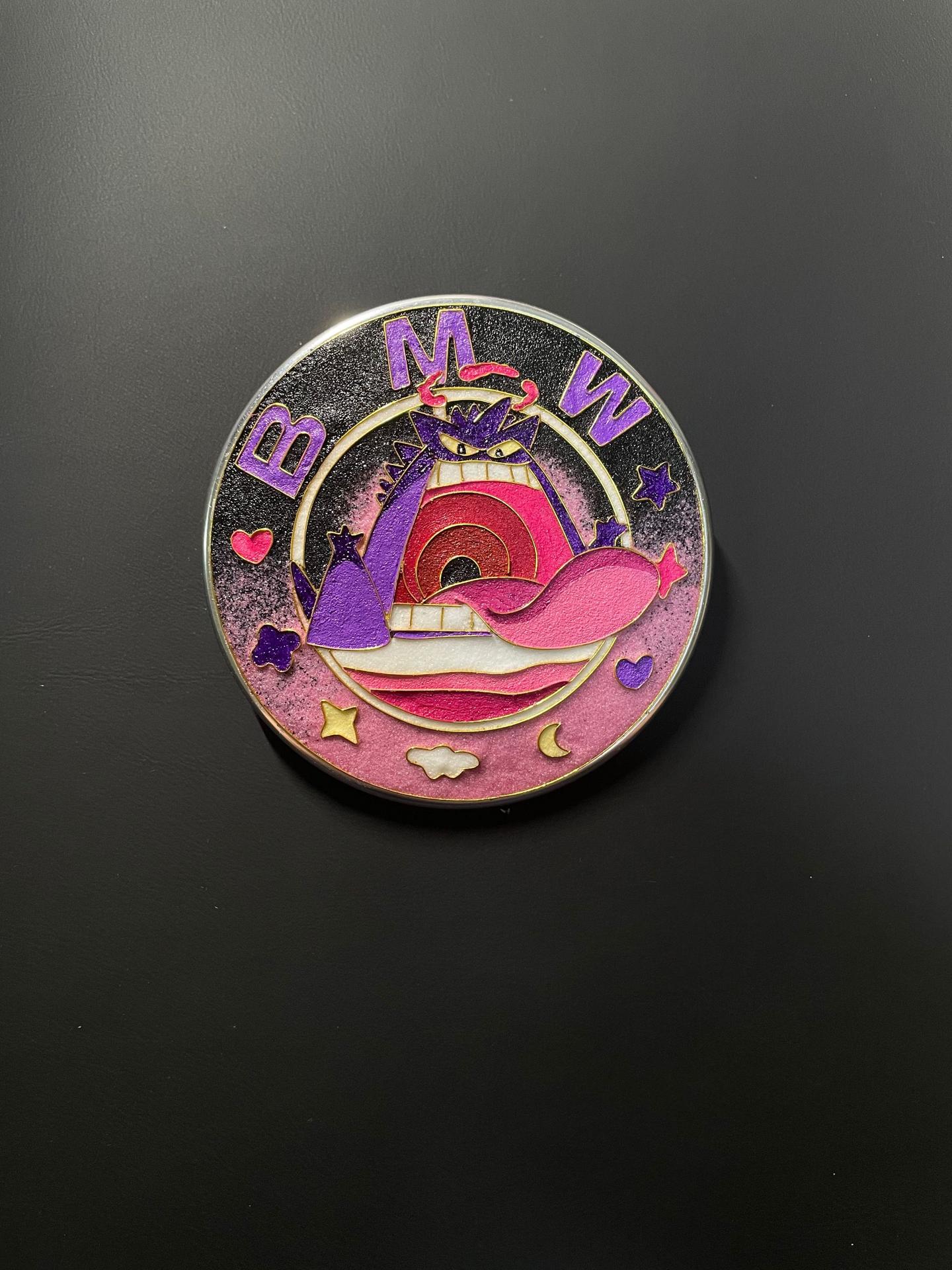 Heritage Enamel Custom Car Badge - G-MAX Gengar| Master Artisan Hand-Painted Emblem