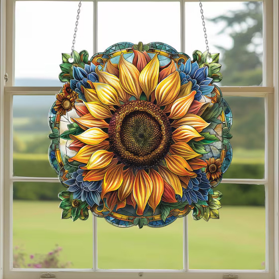 Pastoral Style Sunflower Chain Hanging Decoration