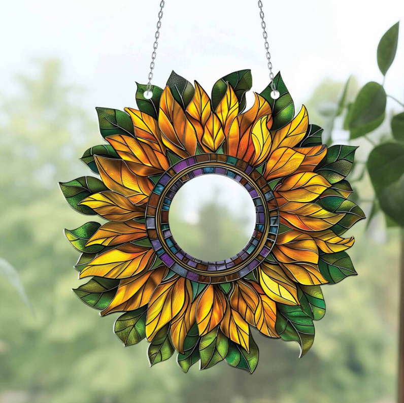 Pastoral Style Sunflower Chain Hanging Decoration