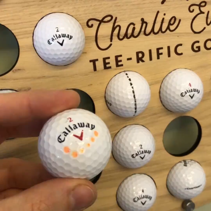 Personalised Golf Ball Wall Art Collector For The Home