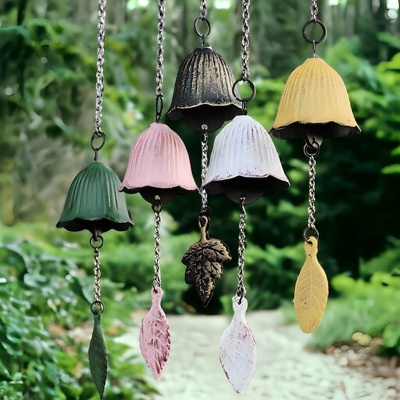 Mount Fuji vintage Japanese cast iron handmade wind chime hanging ornament（Limited Time Offer）