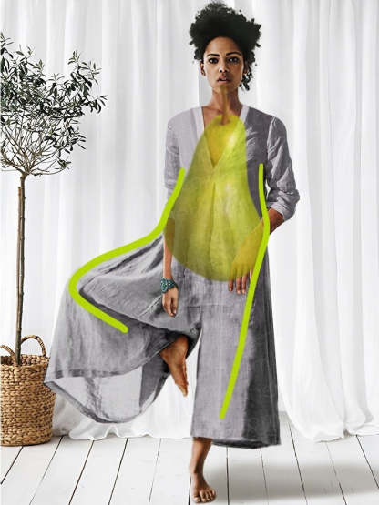 V-neck Long-Sleeved Jumpsuit
