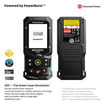 S50 Green-Beam Laser Measure Powered by PowerBurst™