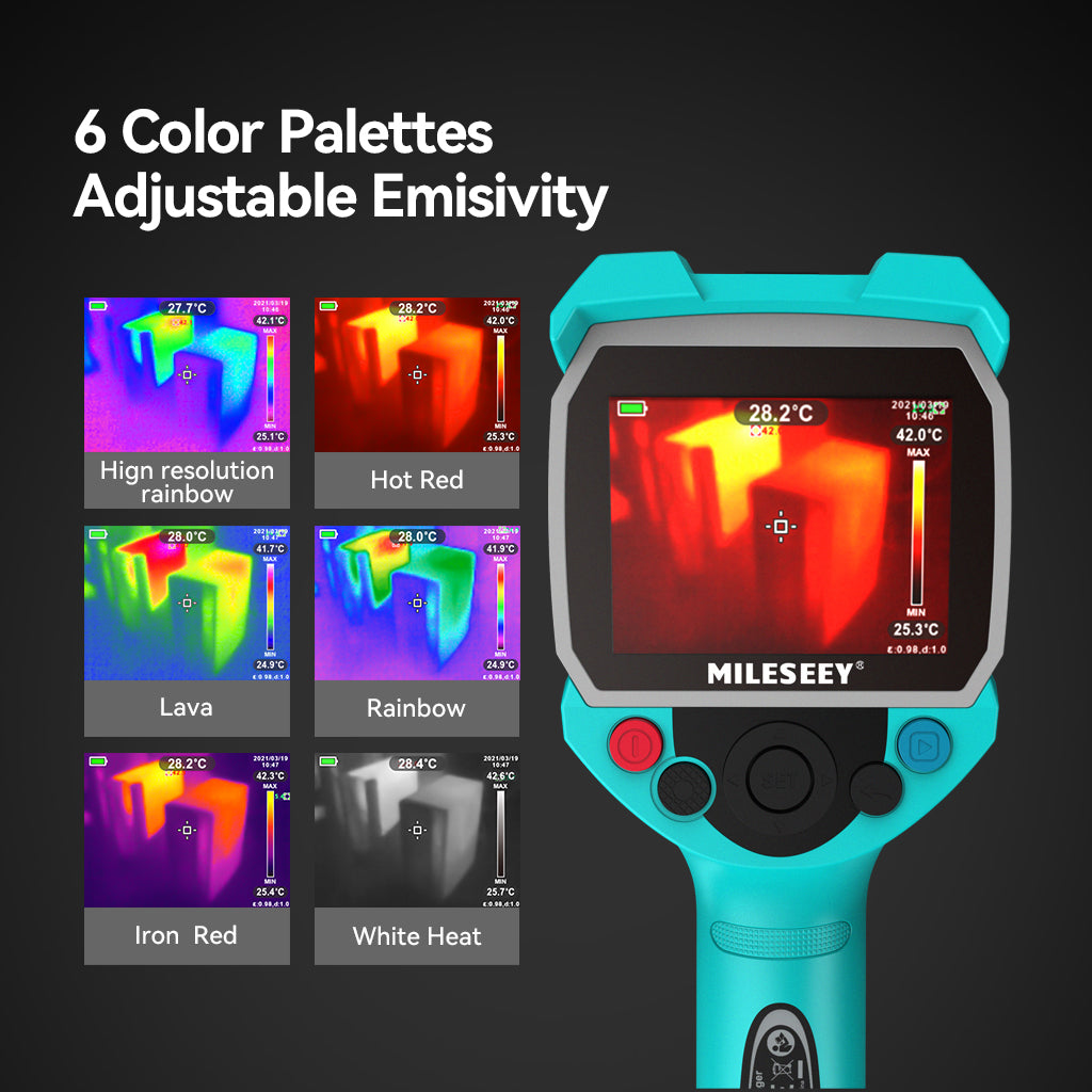 Mileseey TR120 Infrared Thermal Scanner with 6 Color Palettes
