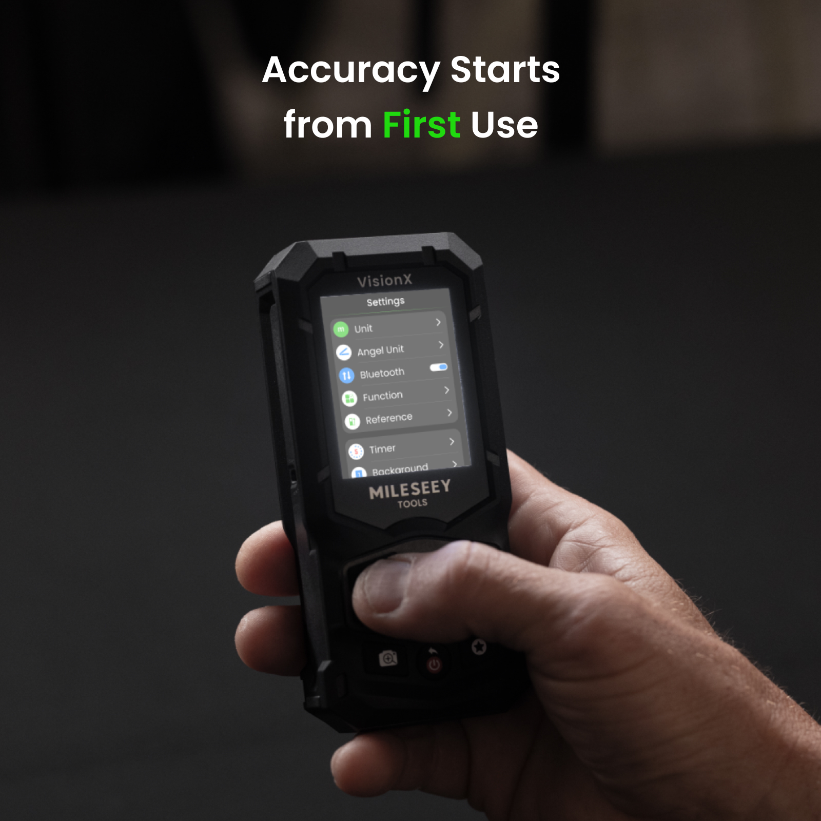 MILESEEY S50C Green Laser Measure with Camera