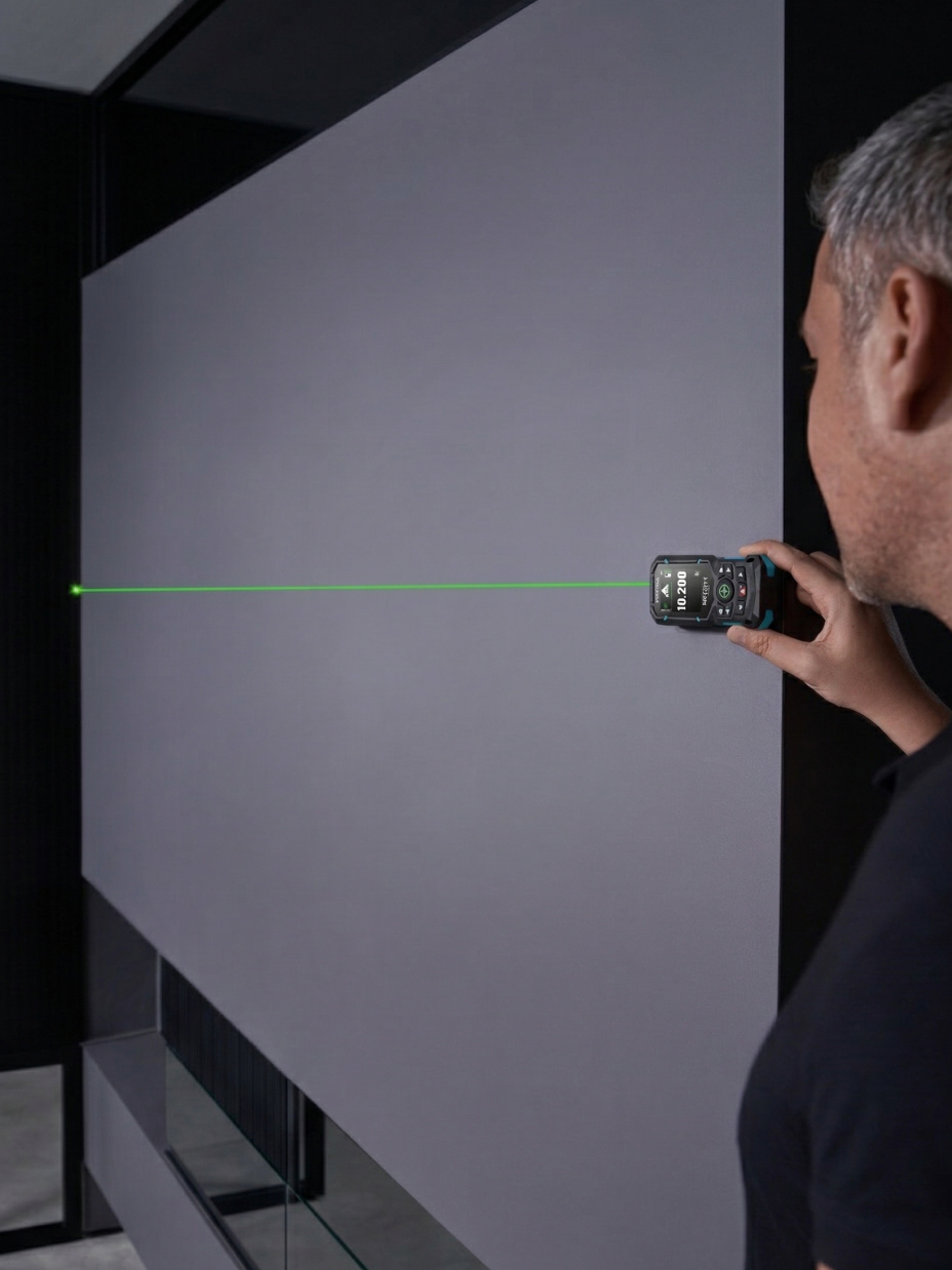 {"default":"Measure distance by Mileseey S50 on low-reflective surface."}
