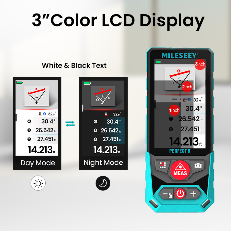  P9 650ft Professional Outdoor Laser Measure with Camera
