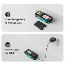Mileseey S7 Outdoor Laser Measuring Tool with Rechargeable Ni-MH battery