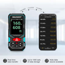 Mileseey S7 Outdoor Laser Measuring Tool connected with smatr APP