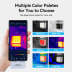Mileseey TR256i Compact Thermal Imaging Camera for Phone Color Plaetes