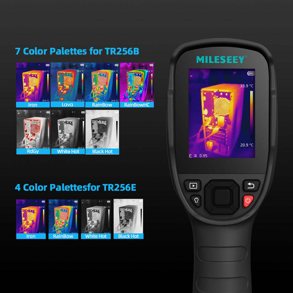 Mileseey TR256B/E Infrared Thermal Imager with 7 color palettes