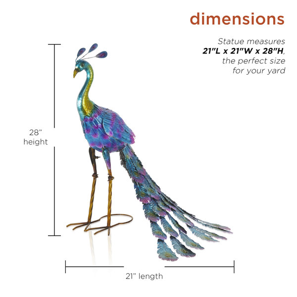 Divesh Birds Rust Resistant Metal Garden Statue