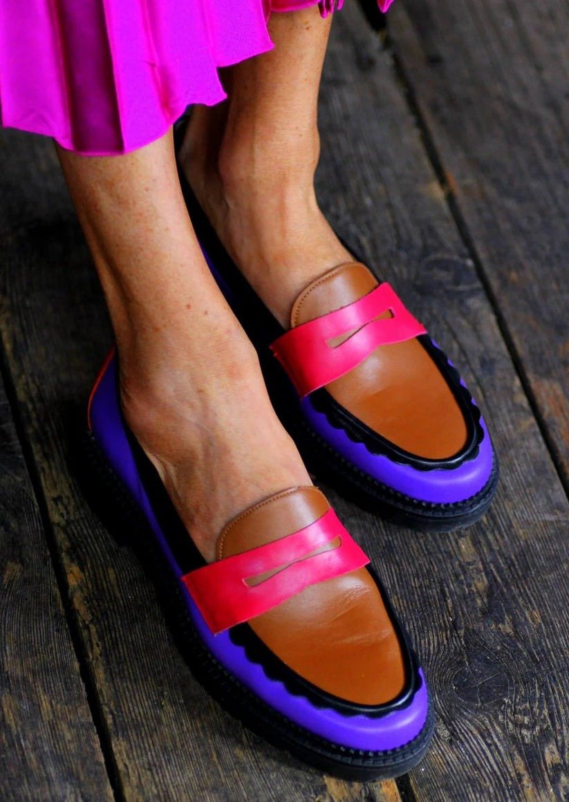 Colorful Colorblock Loafers