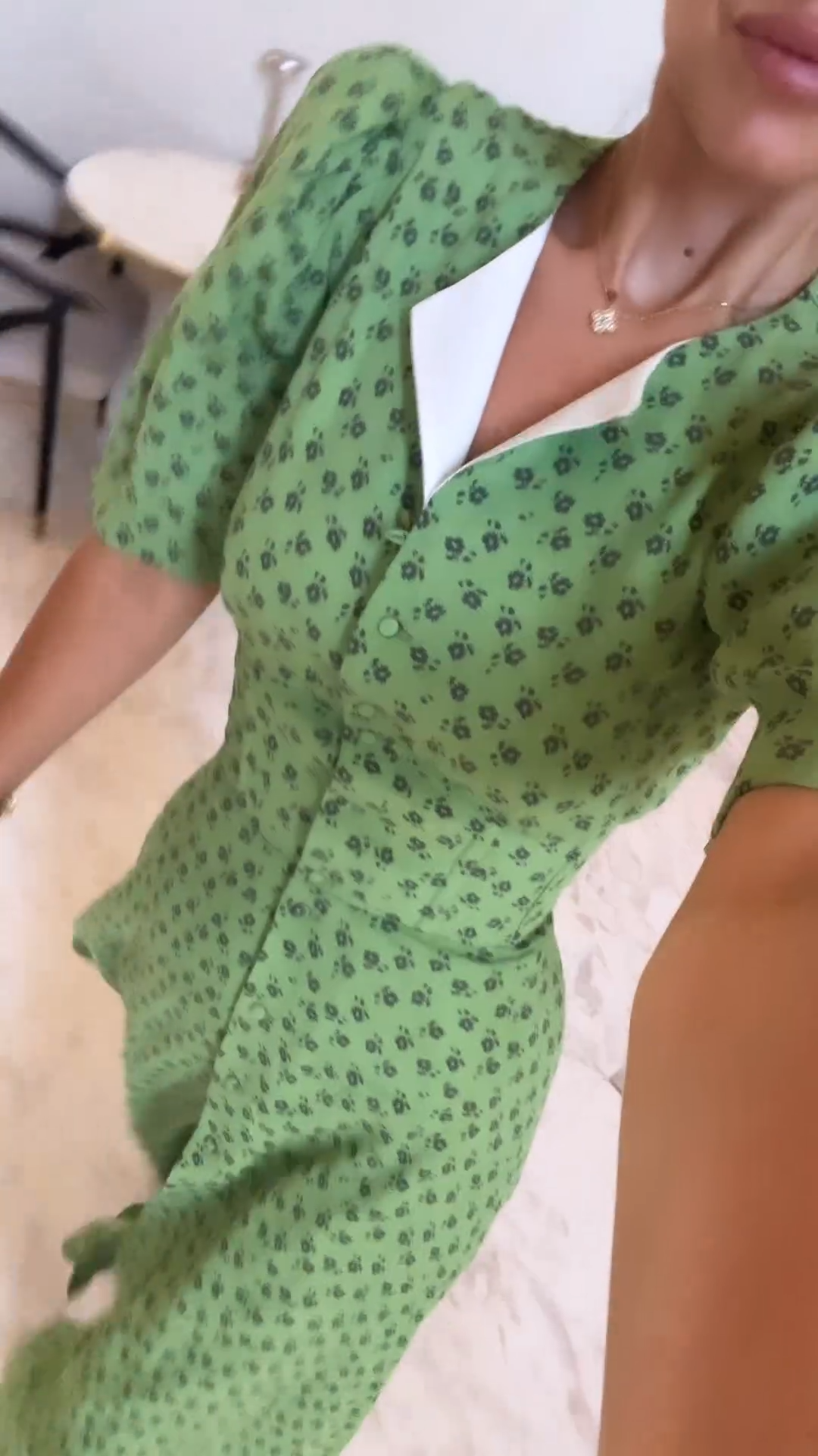 Persephone Green Midi Dress