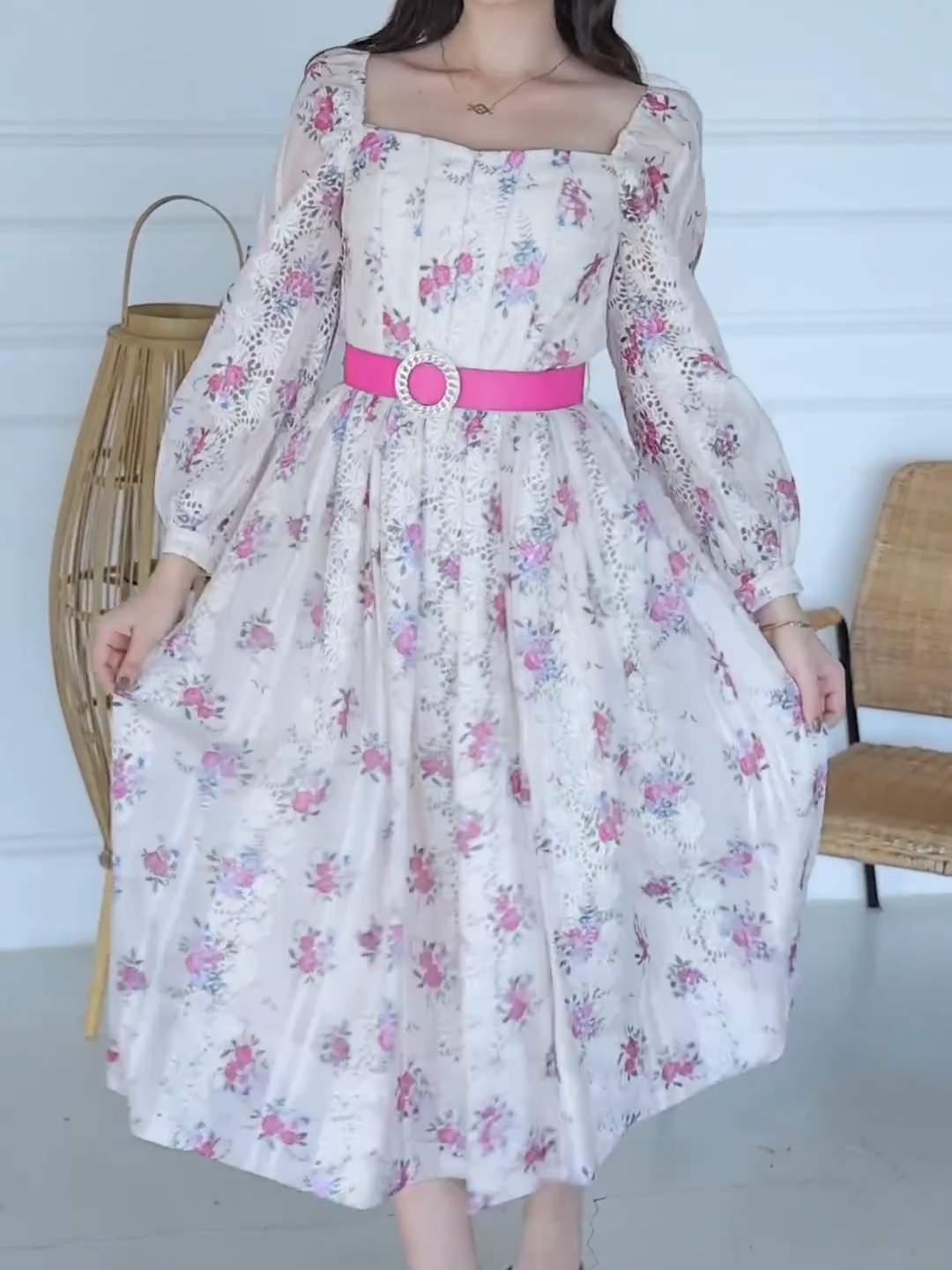 Brynja Floral Midi Dress