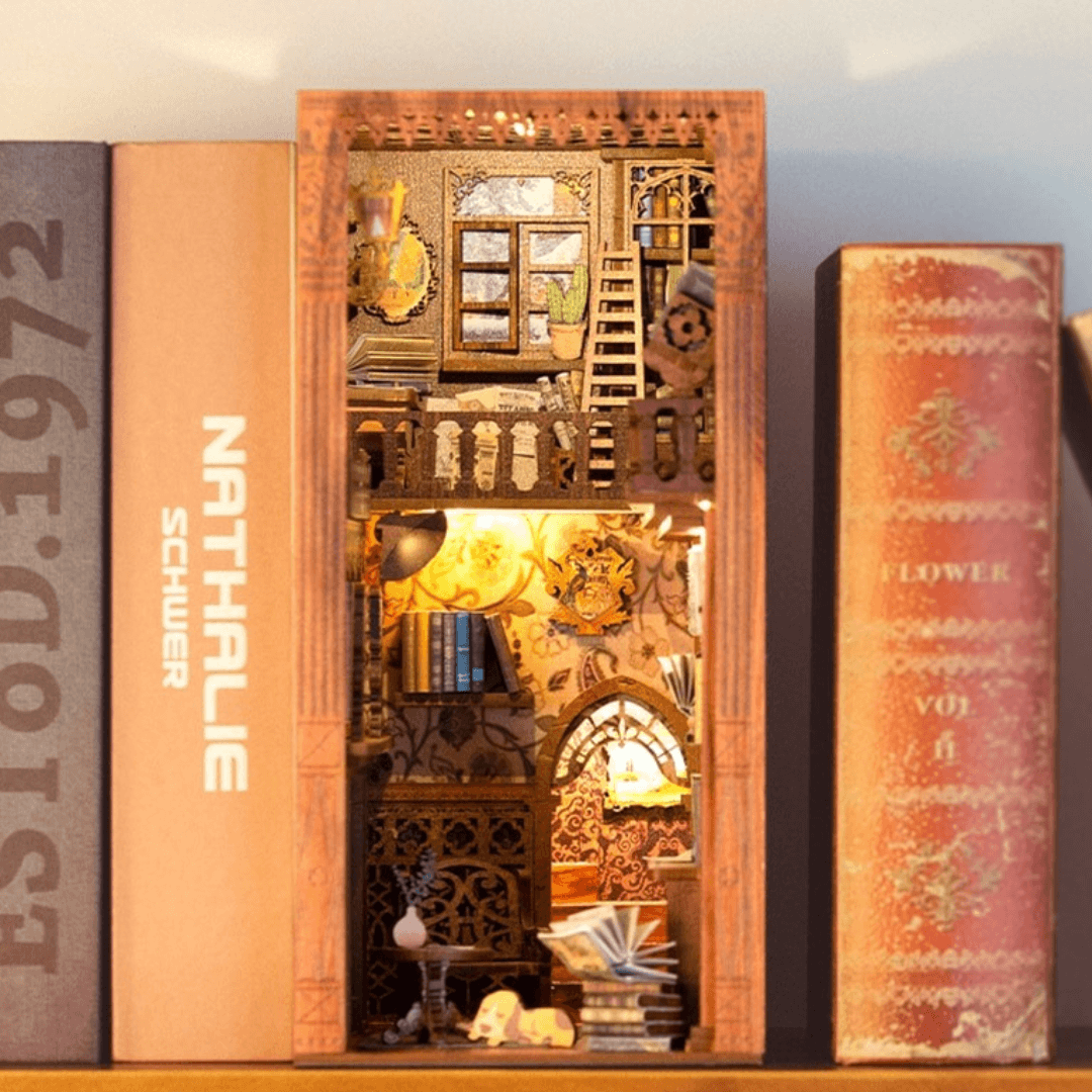 Book Nooks DIY 3D Wooden Puzzle (Best Seller)