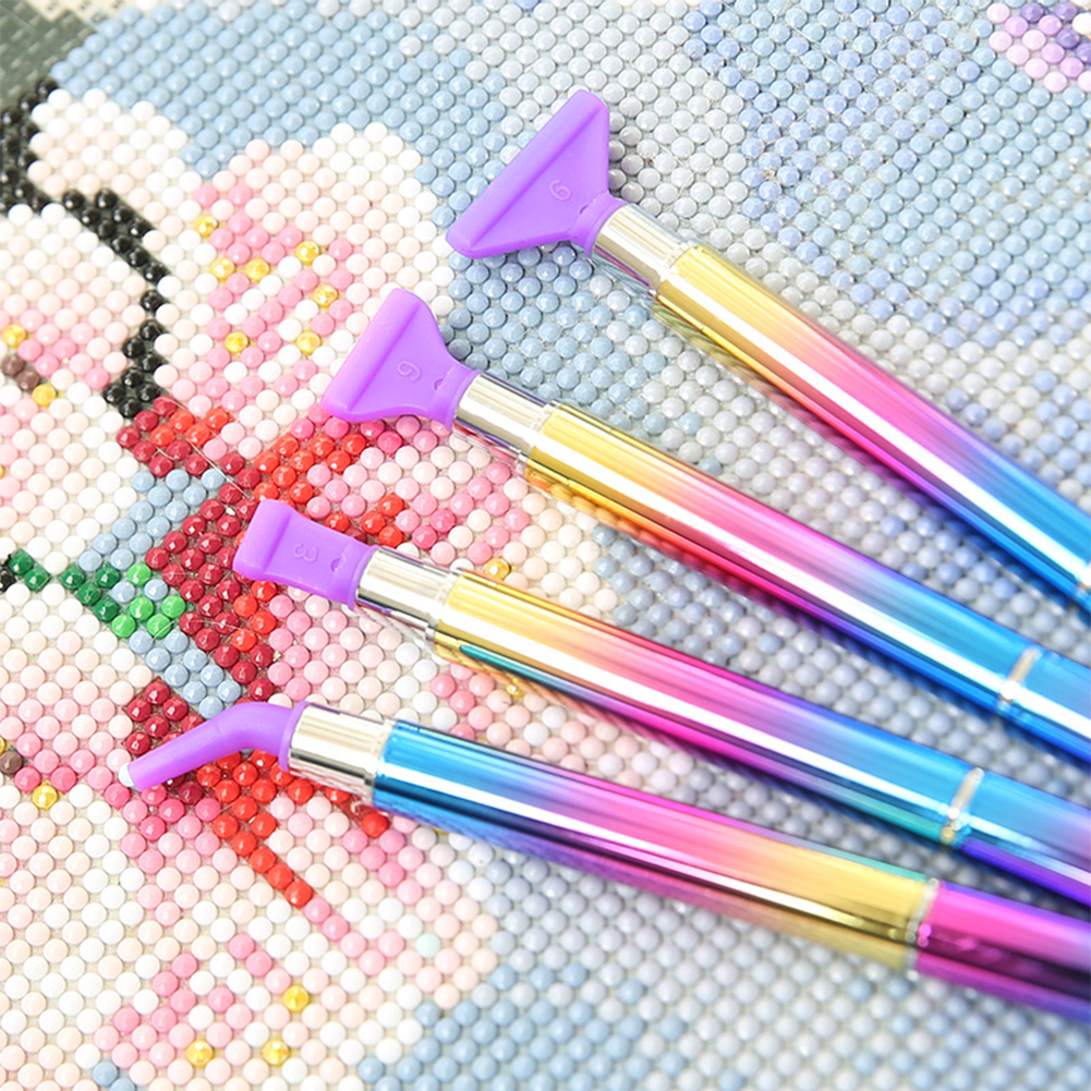 Diamond Art Accessories Screw Thread Tips with 6 Glue Clay Diamond Art Drill Pen