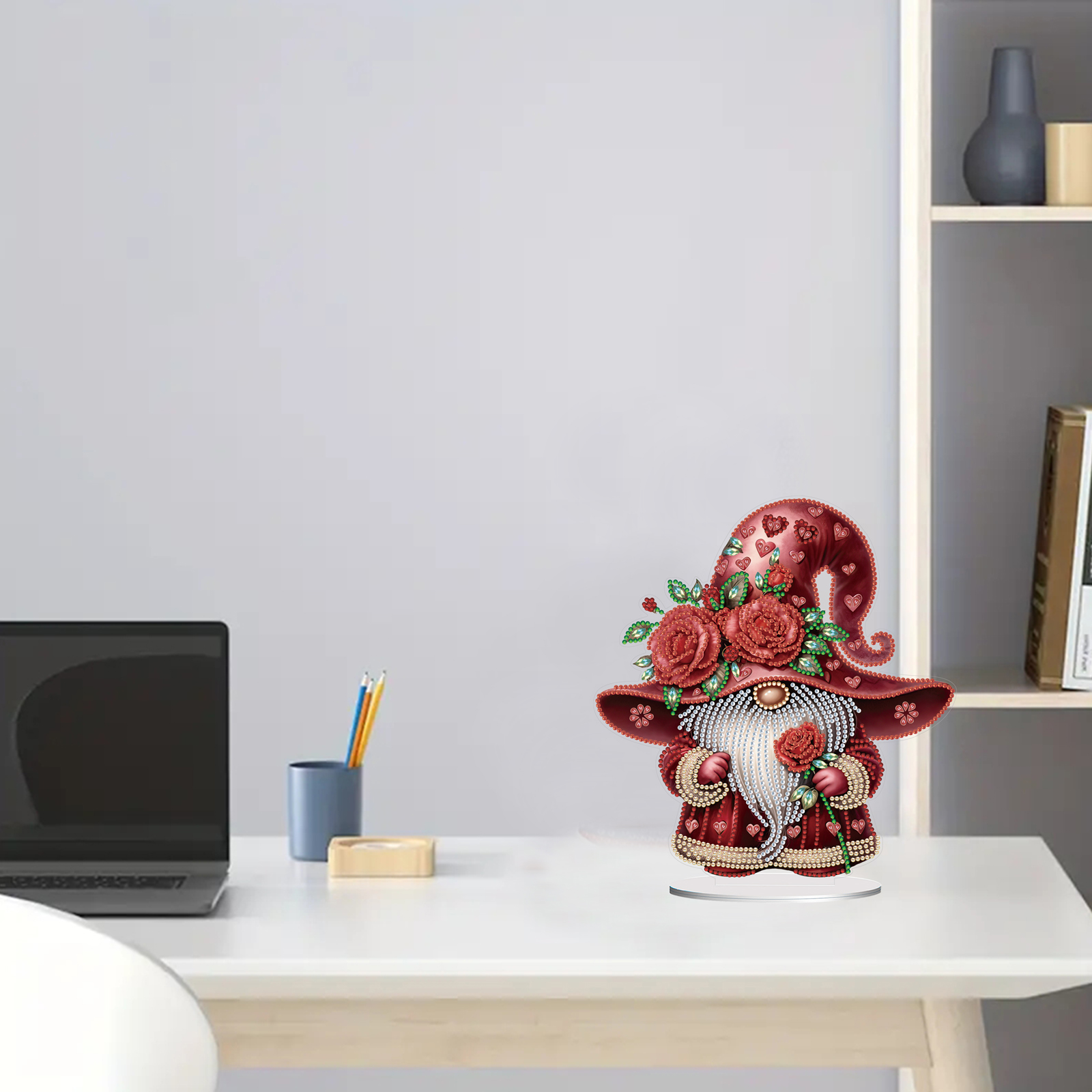 5D DIY Special Shape Diamond Painting Desk Ornament Gnome Decor Kit